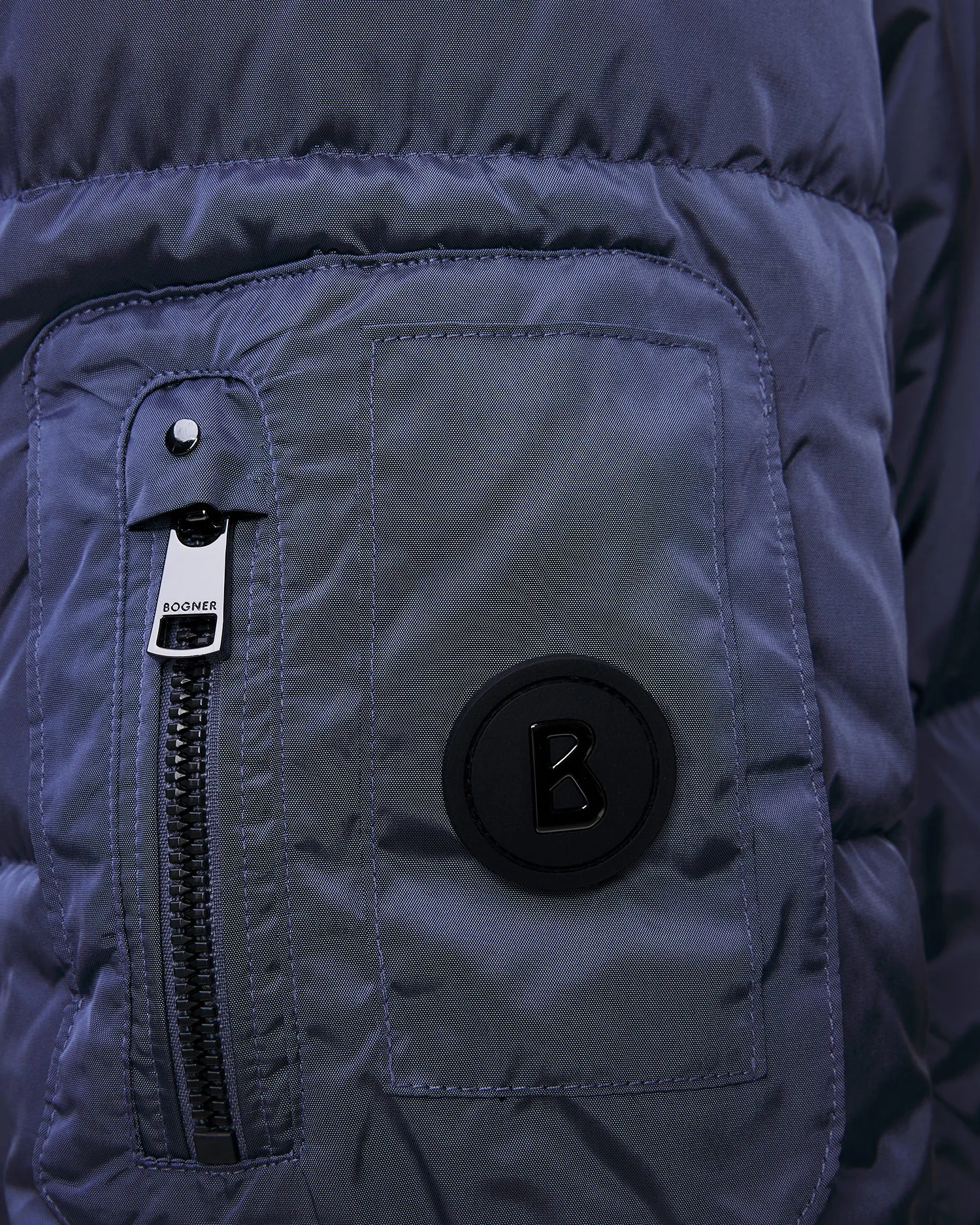 Piumino lungo blu da uomo BOGNER Jones-D1 38457593-424