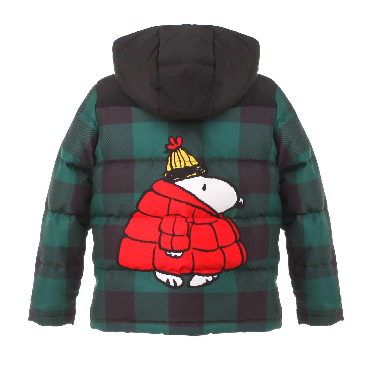 Piumino Tartan Green Snoopy