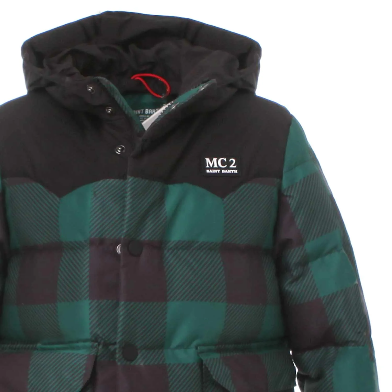 Piumino Tartan Green Snoopy