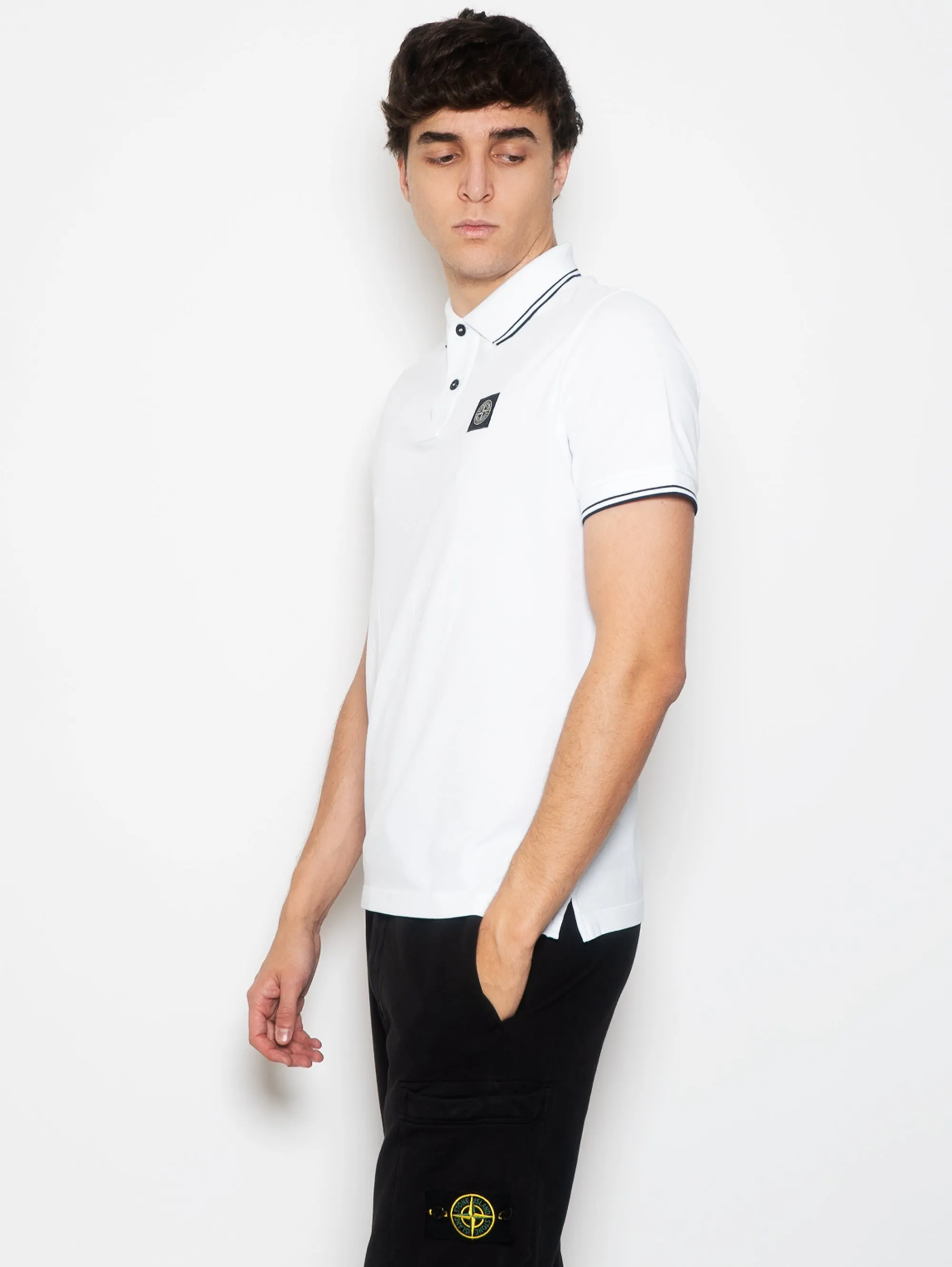 Polo Manica Corta Bianco
