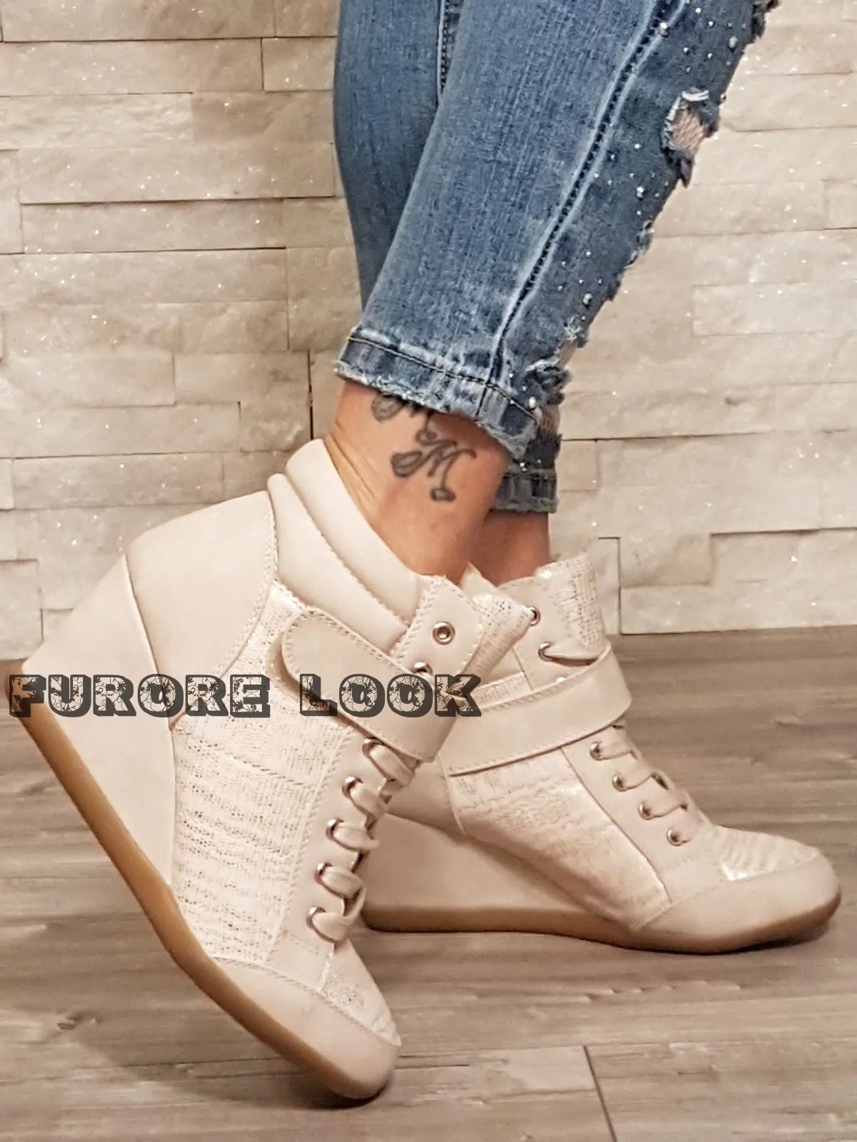 PROMO Sneakers beige S28 - NUMERO 38