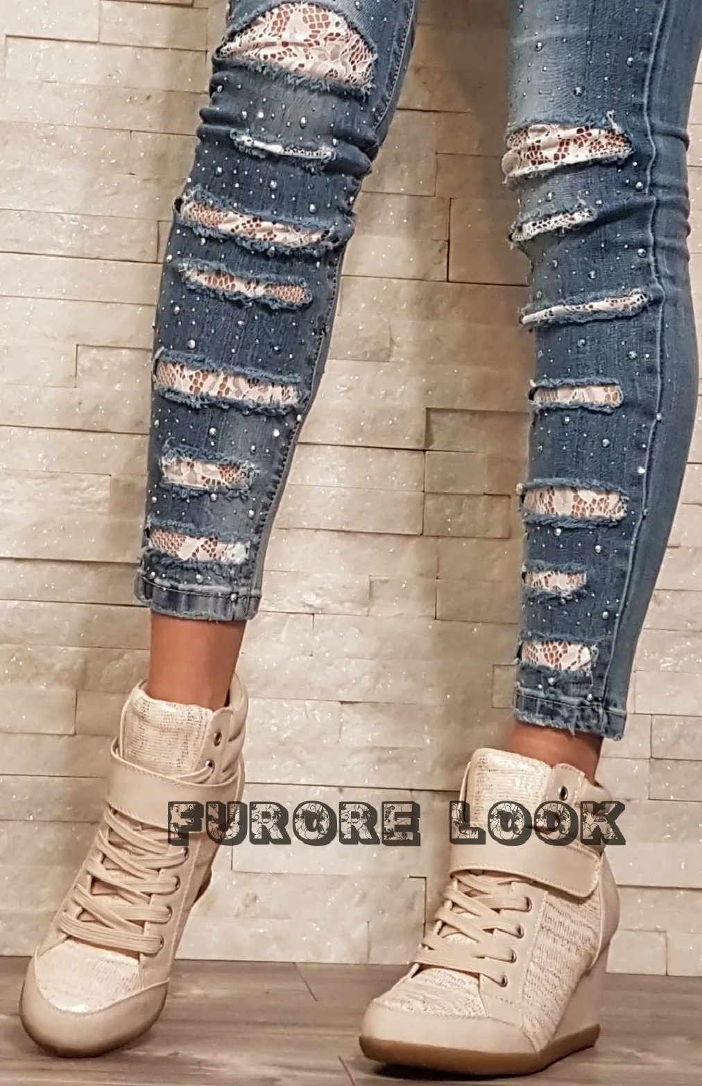 PROMO Sneakers beige S28 - NUMERO 38