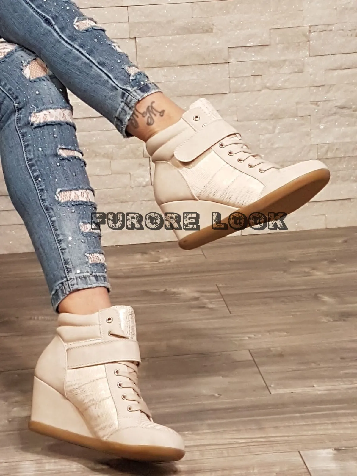 PROMO Sneakers beige S28 - NUMERO 38