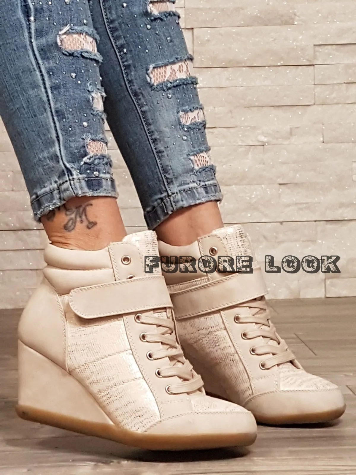 PROMO Sneakers beige S28 - NUMERO 38