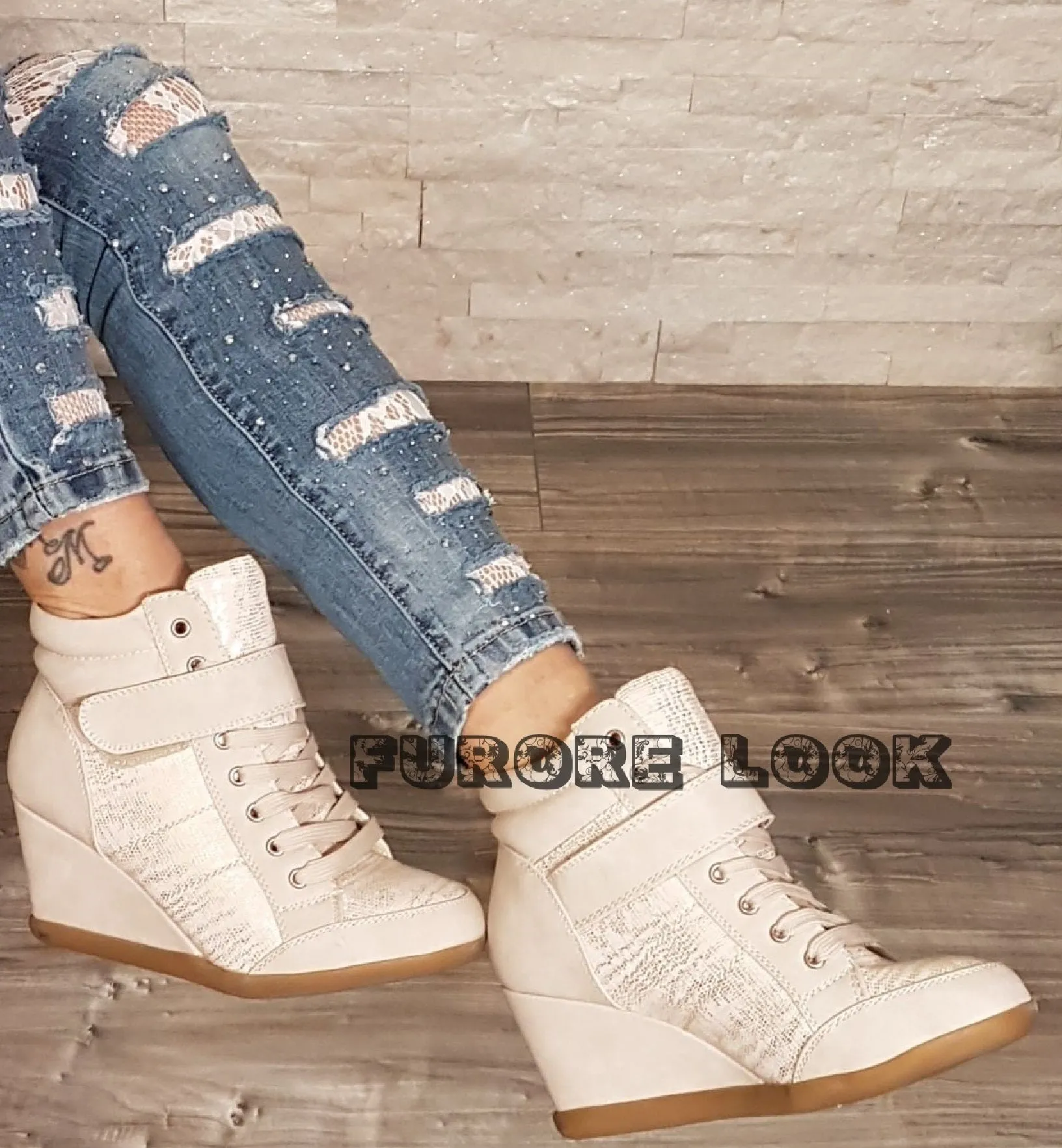 PROMO Sneakers beige S28 - NUMERO 38