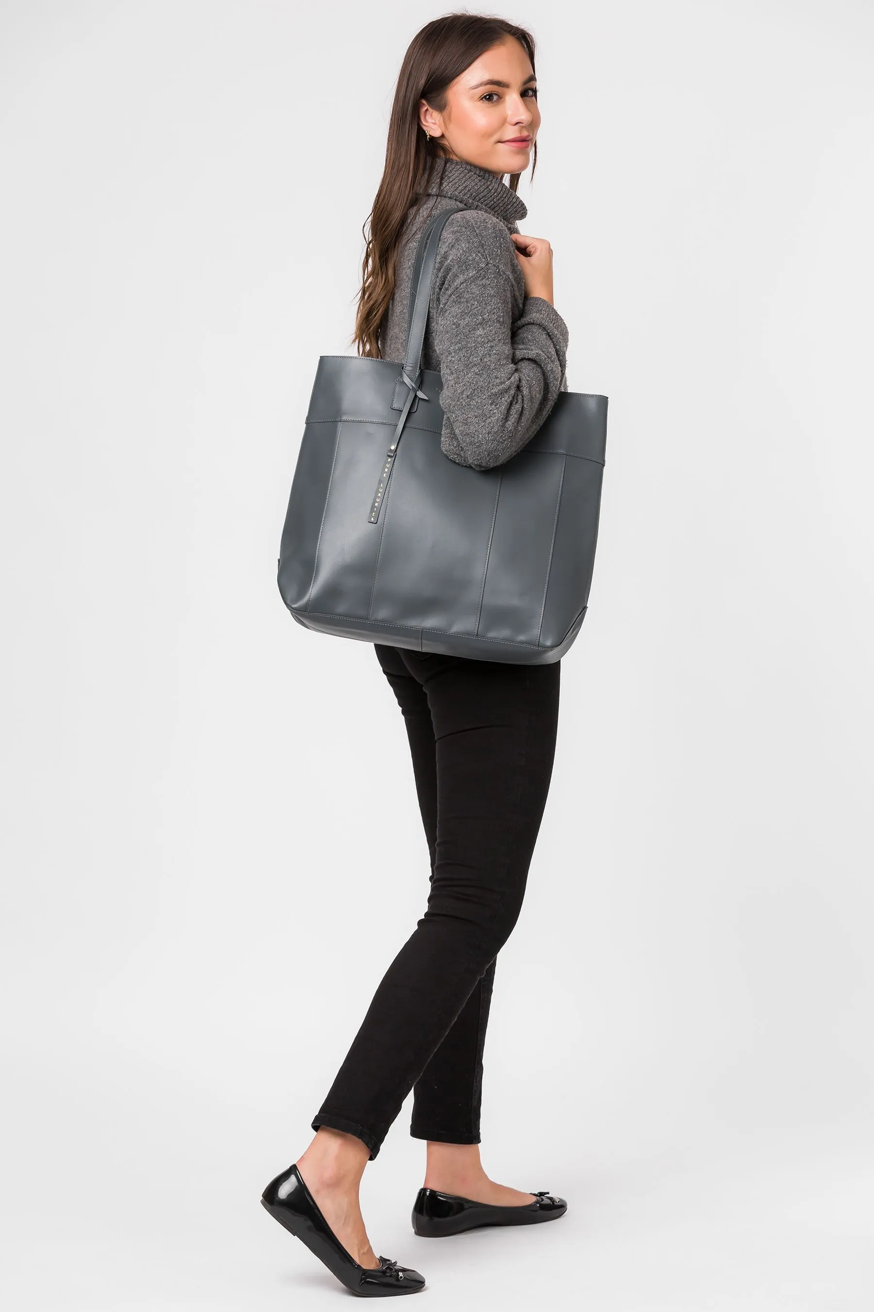 Pure Luxuries London - Pembury - Shopper in pelle conciata al vegetale