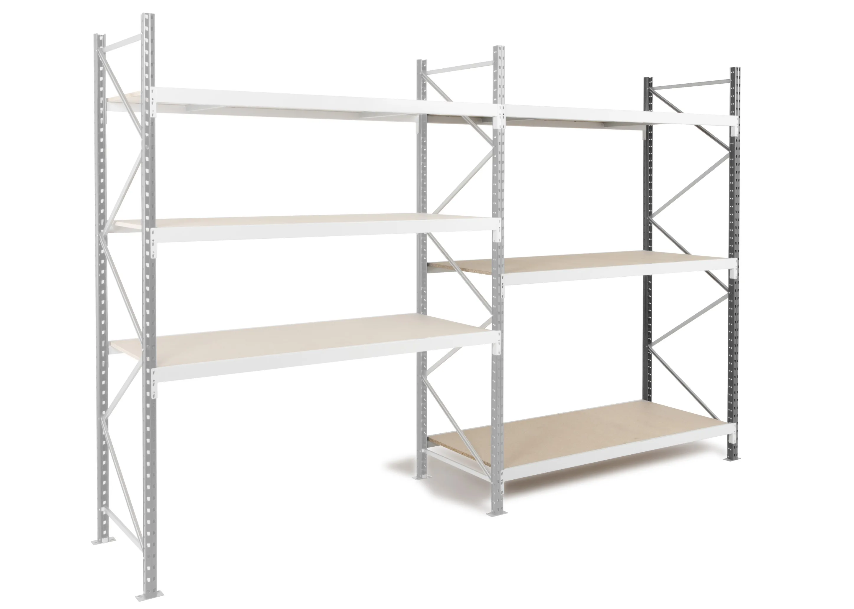 Rack di stoccaggio Acciaio Grigio scuro, grigio chiaro Manorga, 2500mm, 2500mm x 100mm x 600mm
