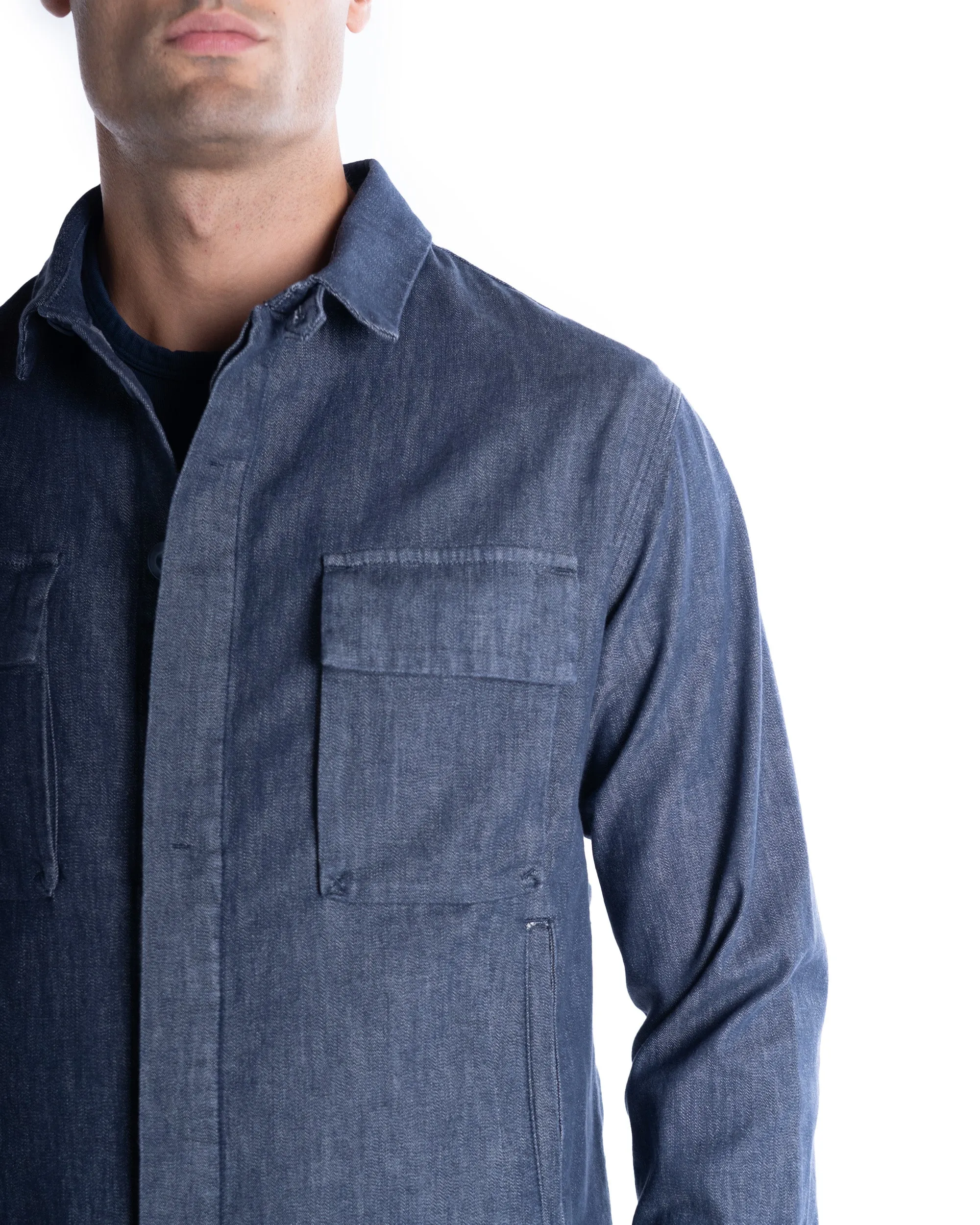 RE-HASH OVER SHIRT TASCHE DENIM