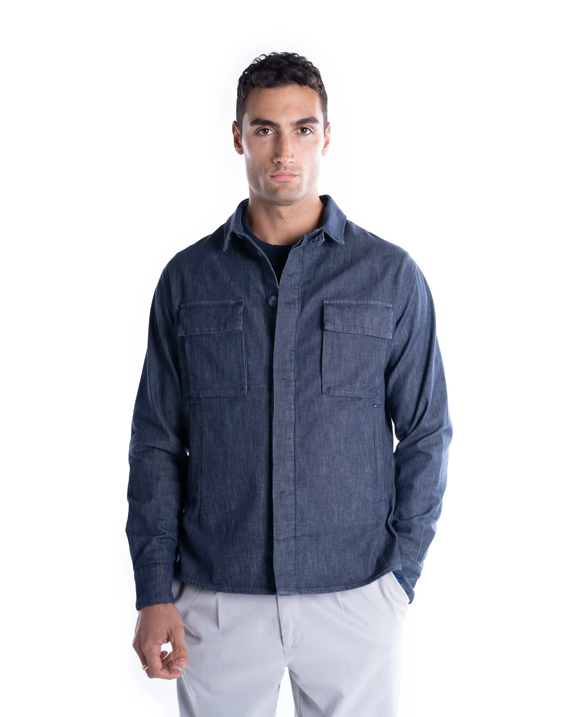 RE-HASH OVER SHIRT TASCHE DENIM