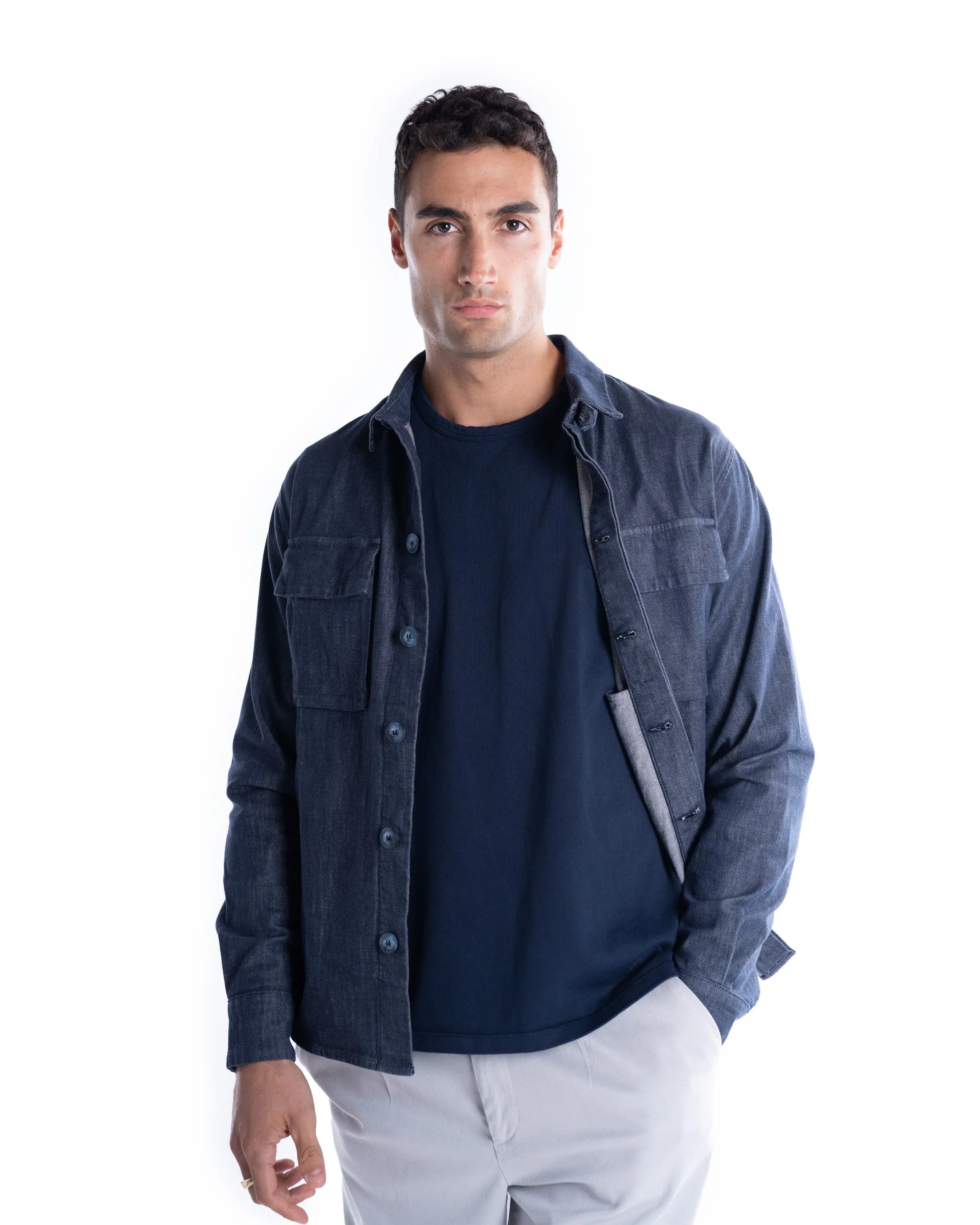 RE-HASH OVER SHIRT TASCHE DENIM