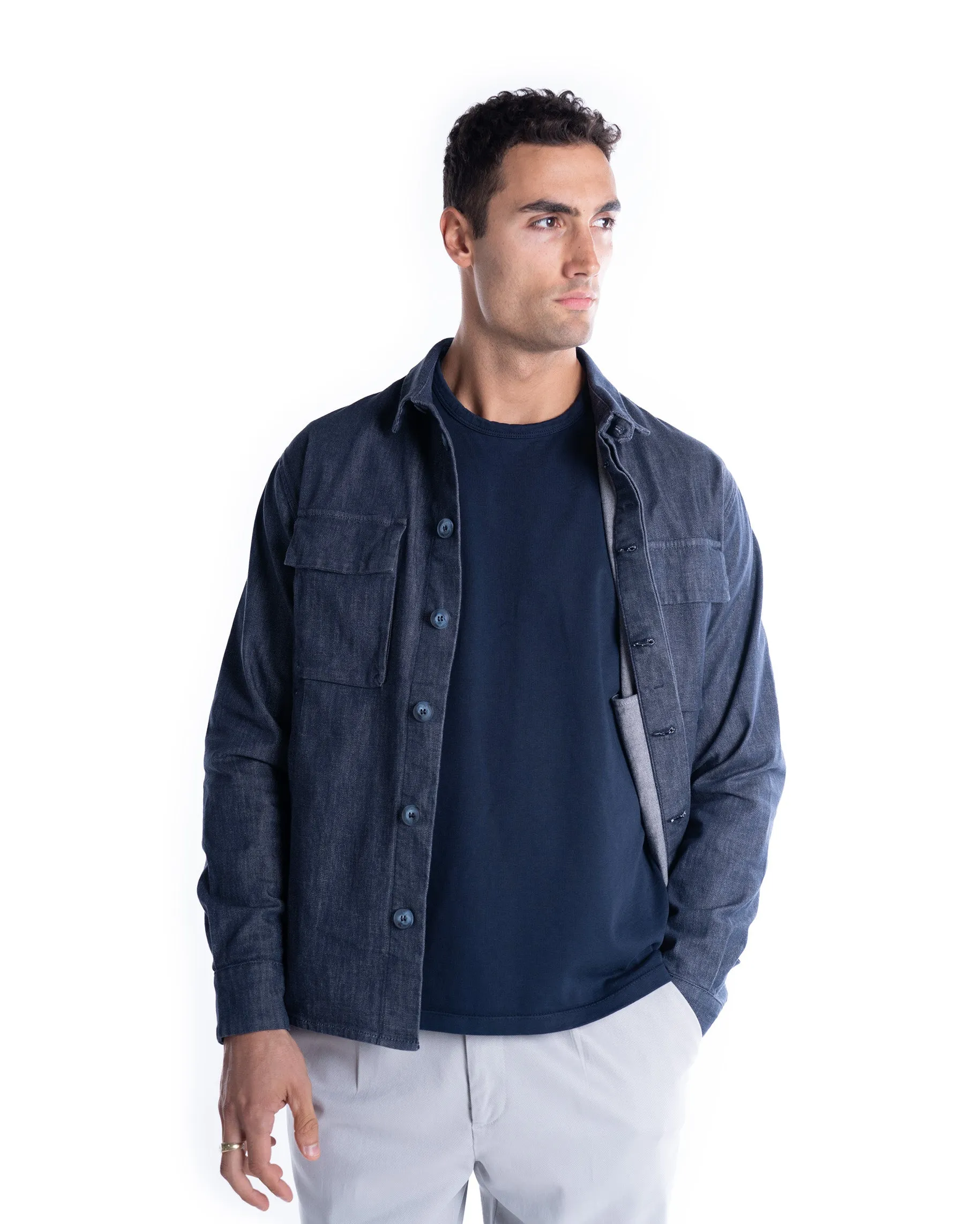 RE-HASH OVER SHIRT TASCHE DENIM