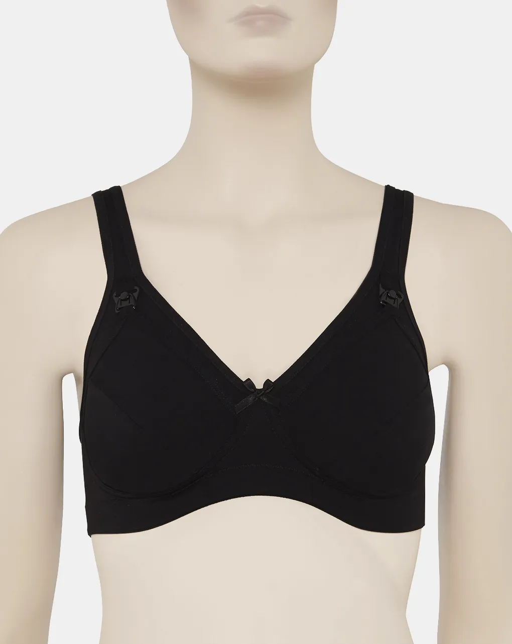             Reggiseno allattamento microfibra nero coppa c        