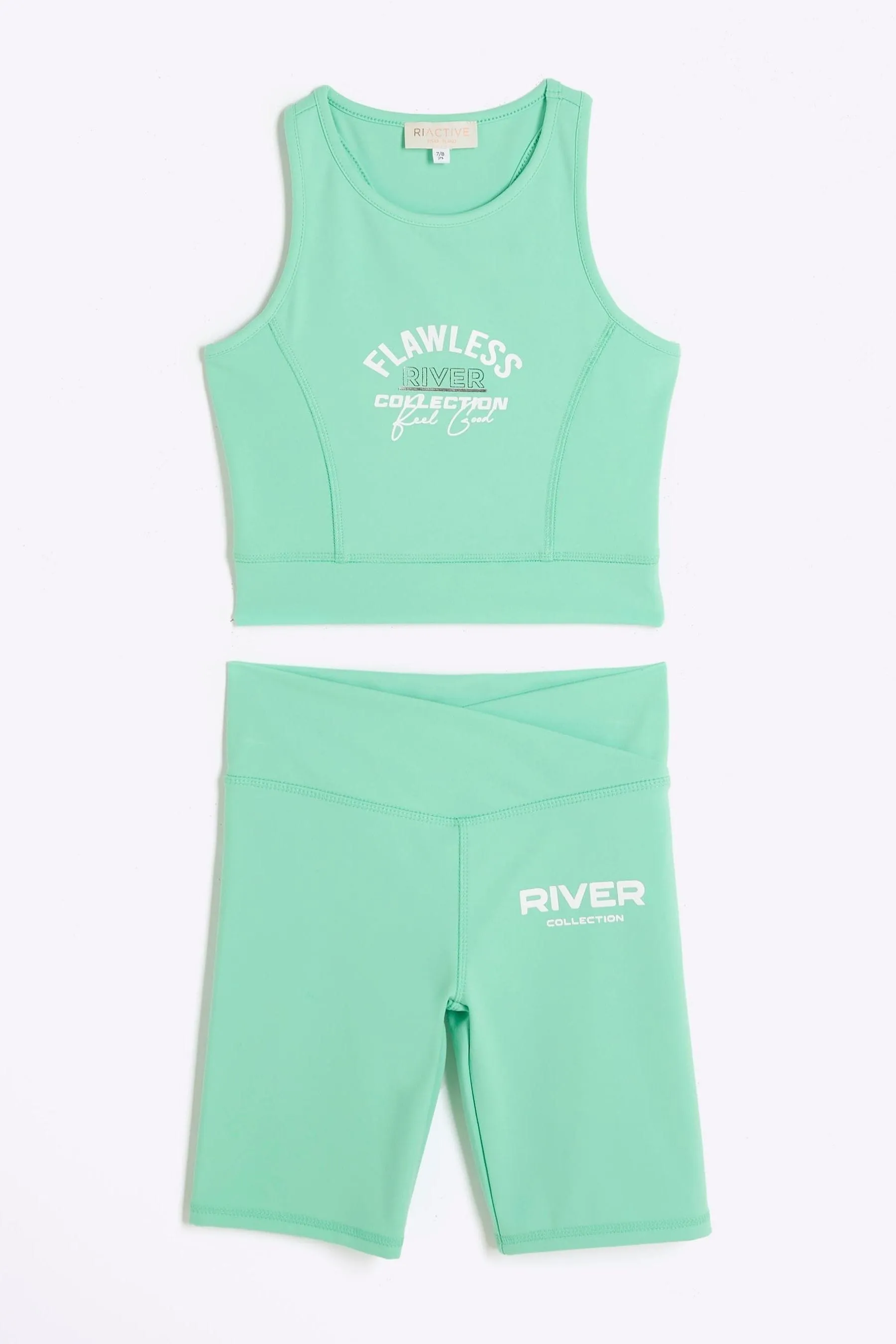 River Island - SET di canotta con stampa GRAFICA RI Active da bambina    