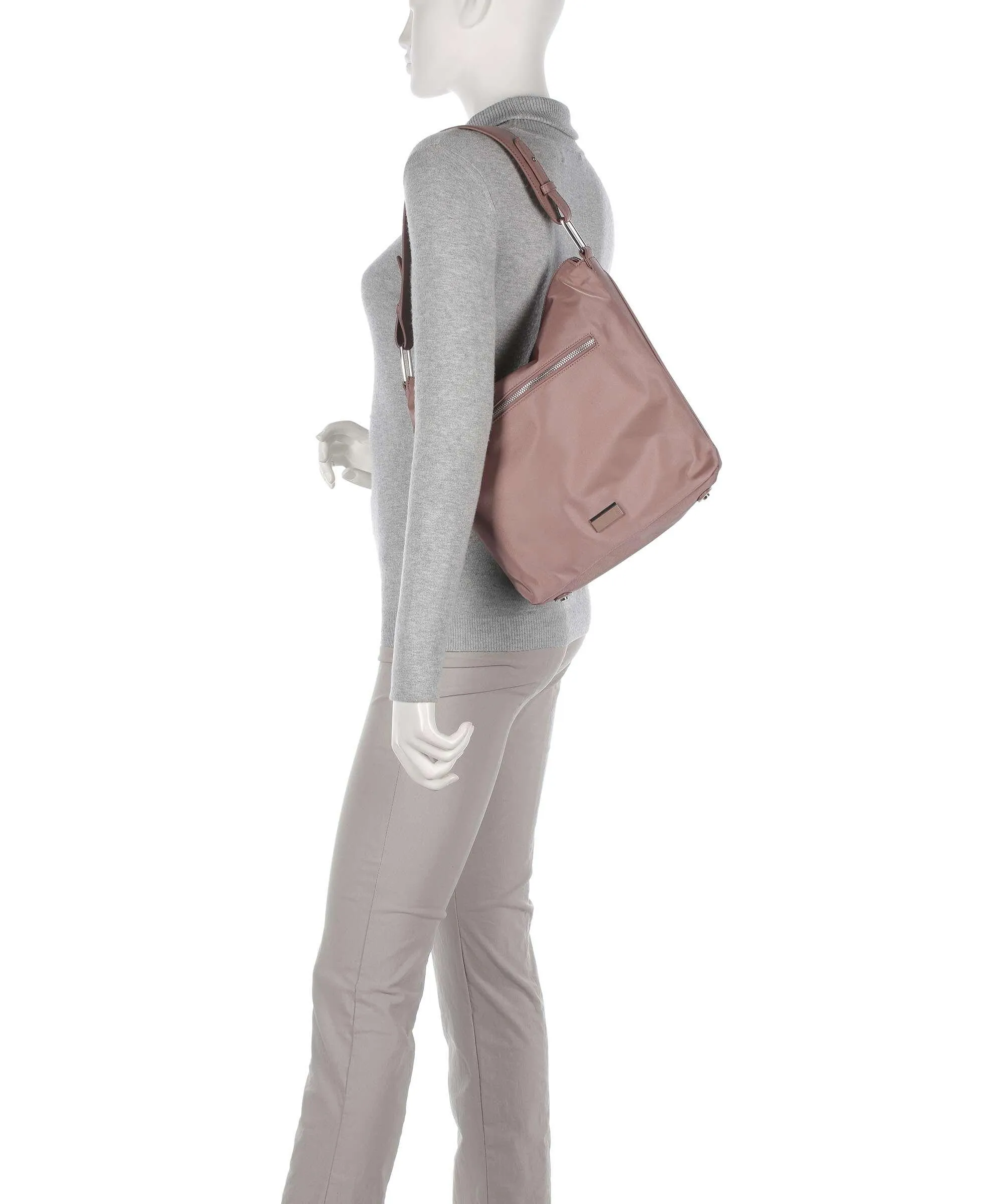  Samsonite BE HER M Borsa hobo poliestere riciclato rosa antico  