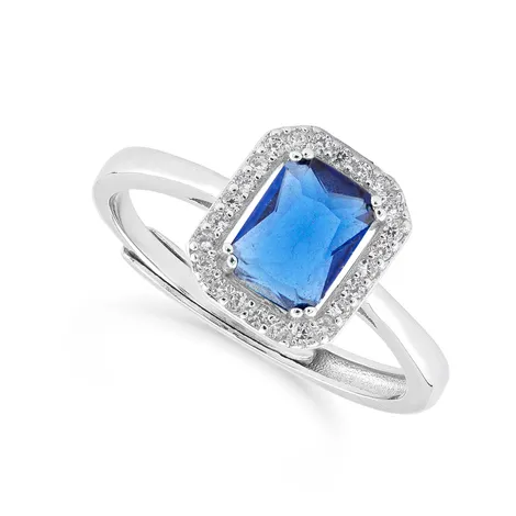 SARNIORO Anello solitario in argento 925 
