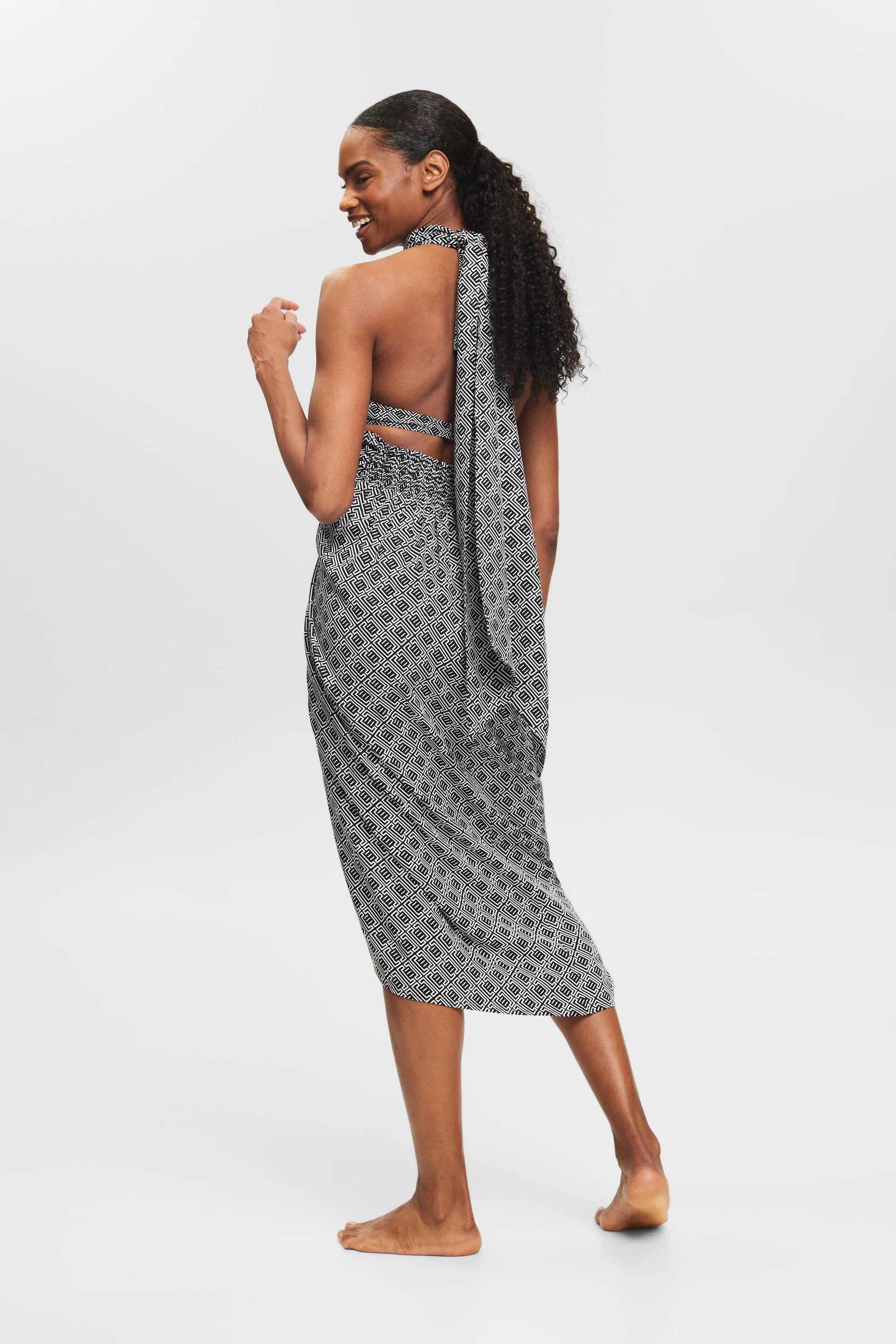 Sarong convertibile a fantasia