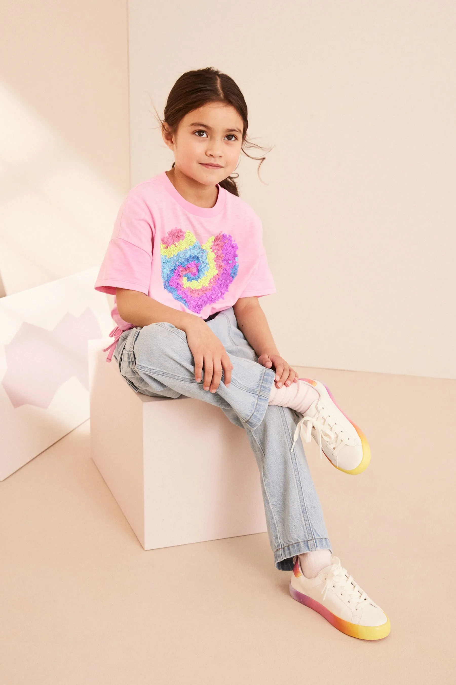 Scarpe da ginnastica stringate con stelle    