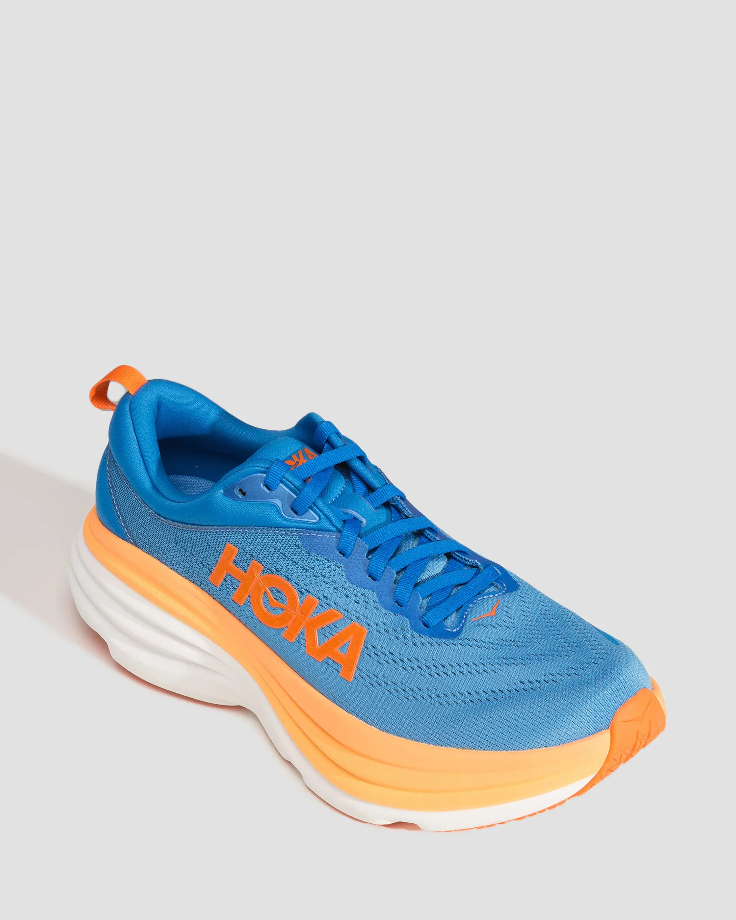 Scarpe da uomo Hoka Bondi 8 1123202-coastal-sky-vibrant-orange