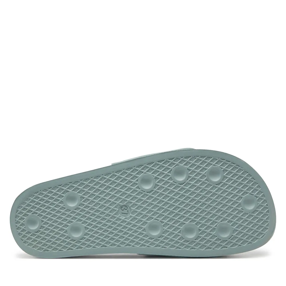 Scarpe Donna LIU JO Kos 16 Ciabatte in Gomma Azzurra con Maxi Logo