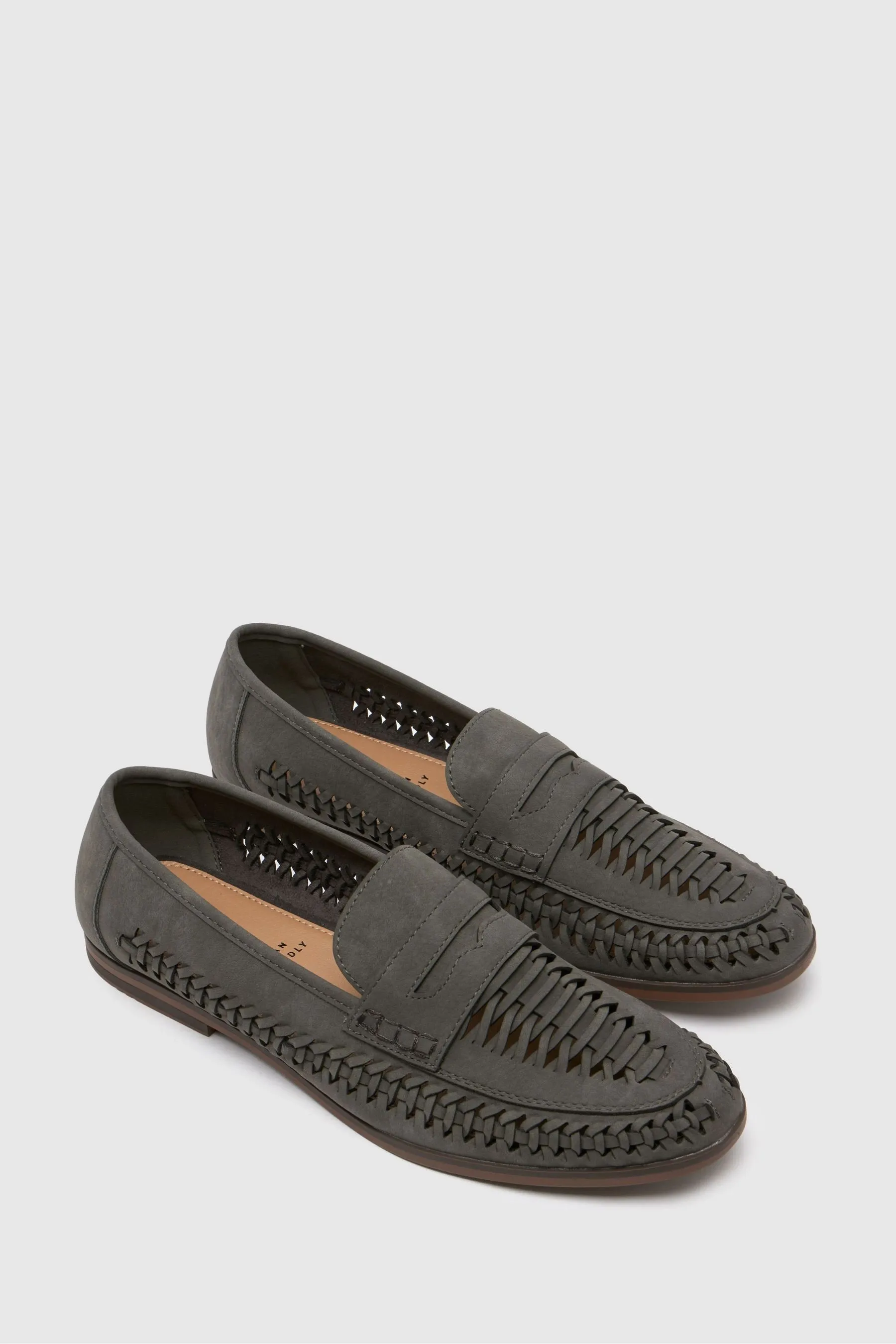 Schuh Grigio - Reem - Mocassini intessuti