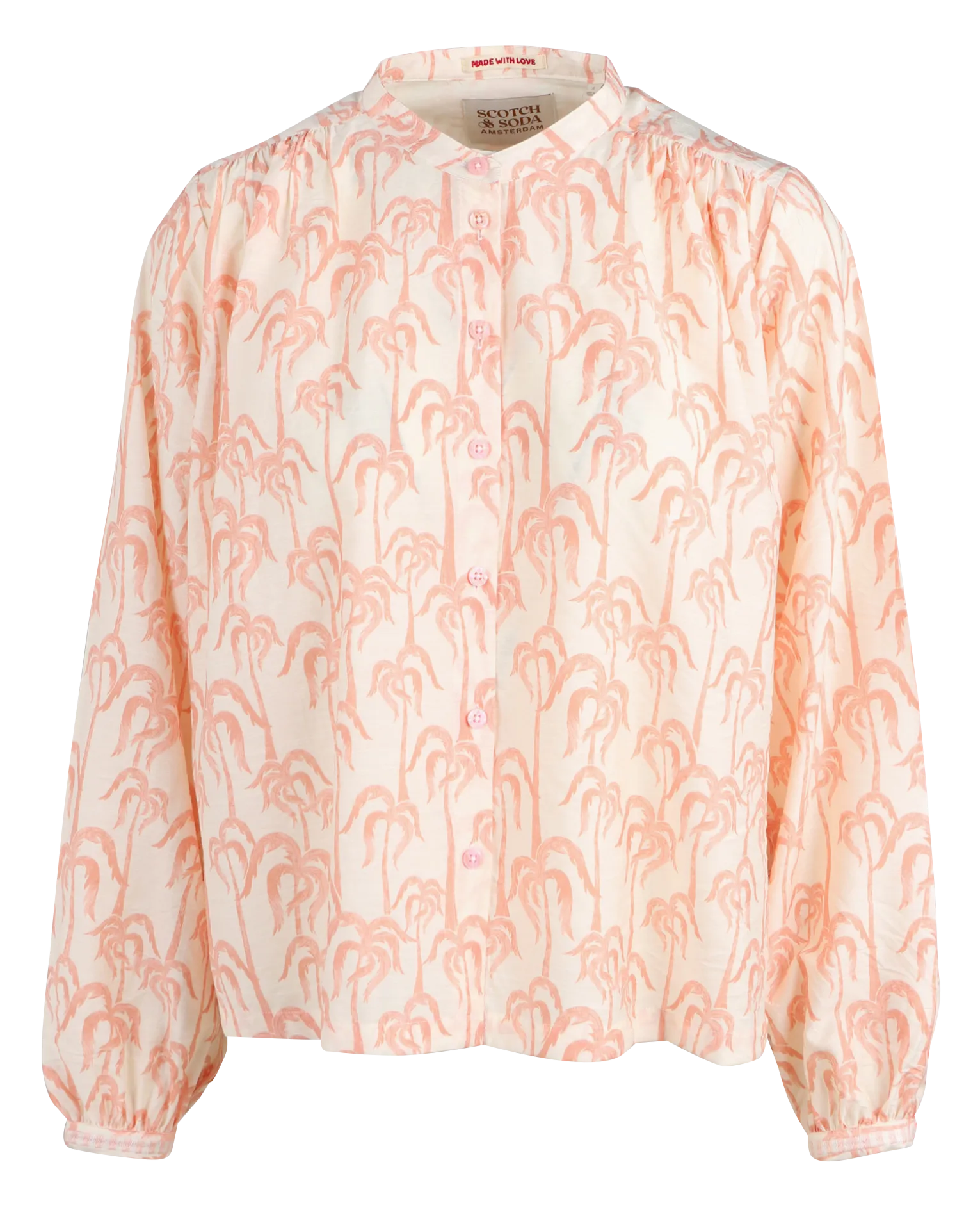 SCOTCH AND SODA   Camicia stampata con taglio ampio | Blu