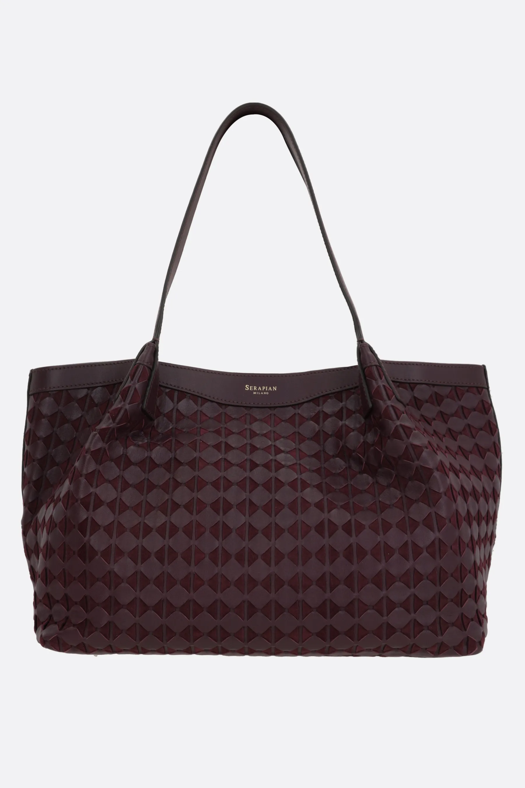  SERAPIAN borsa tote Secret small in nappa Mosaico 