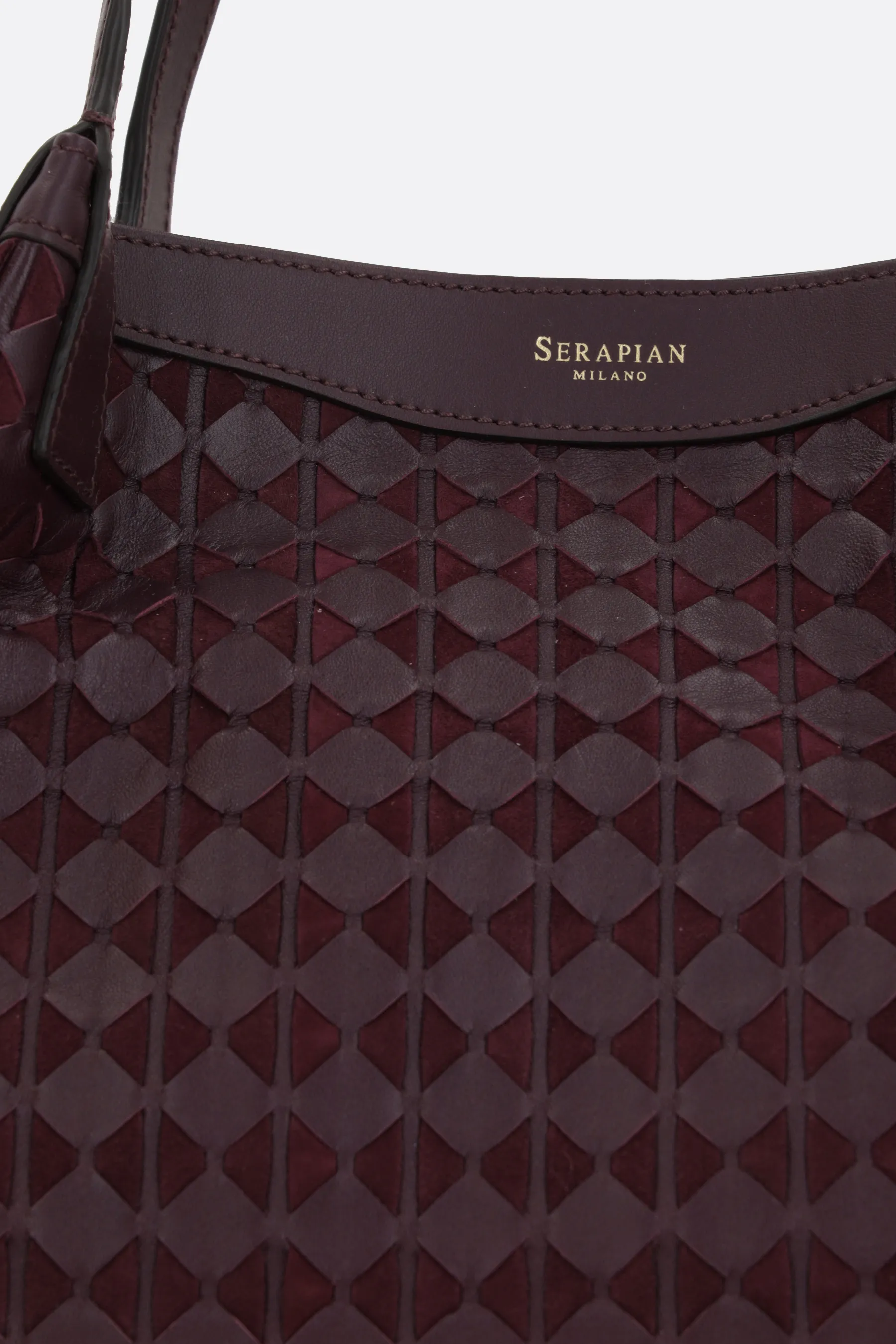  SERAPIAN borsa tote Secret small in nappa Mosaico 