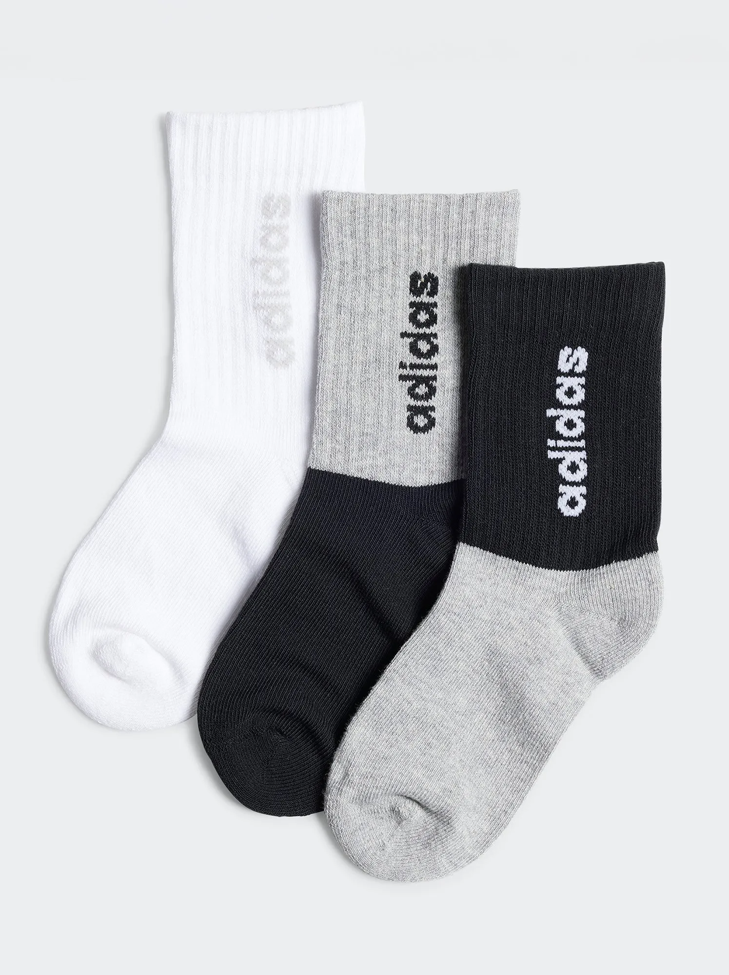 Set di 3 paia di calzini 'adidas' - GRIGIO