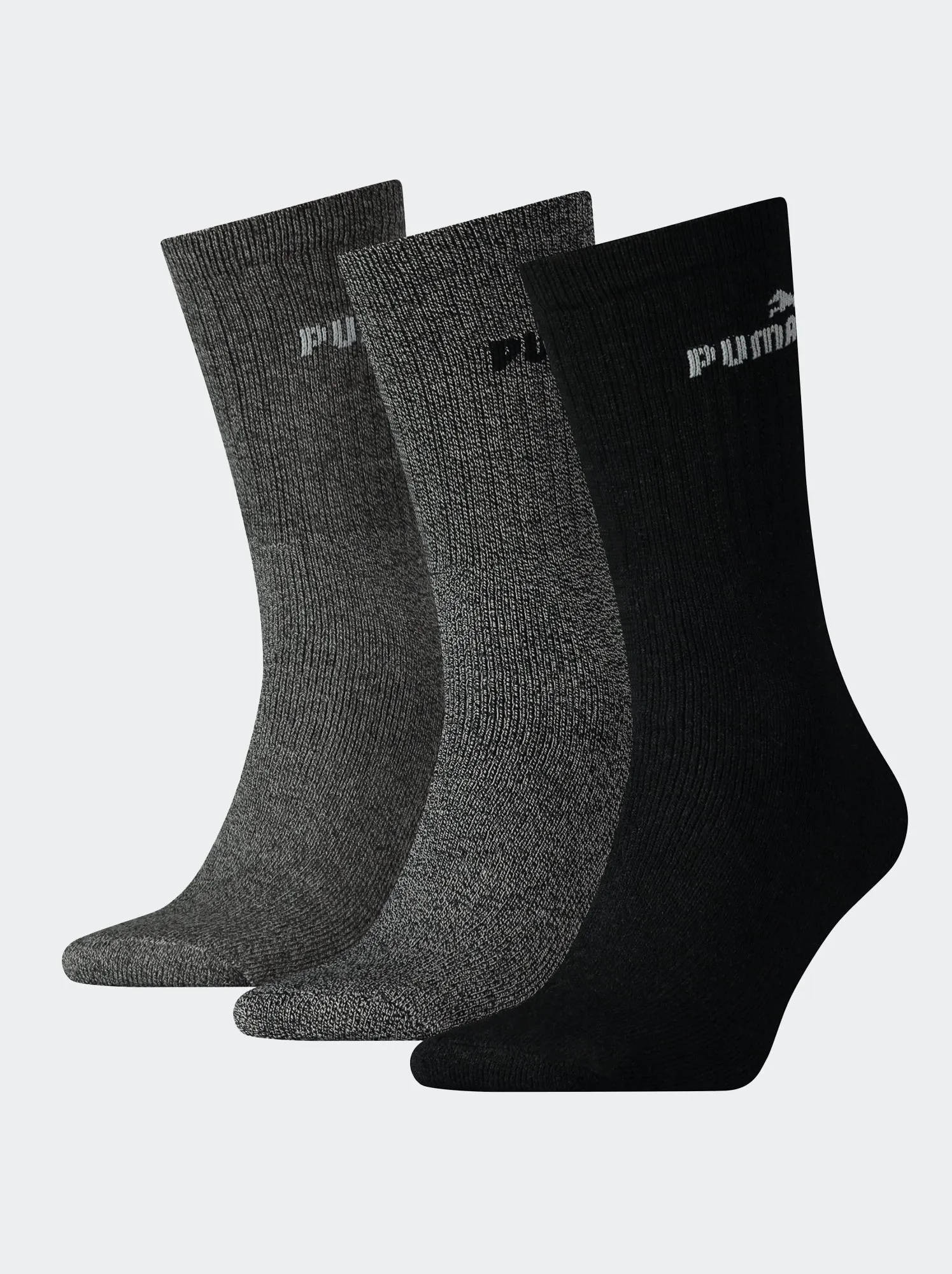 Set di 3 paia di calzini 'Puma' - GRIGIO