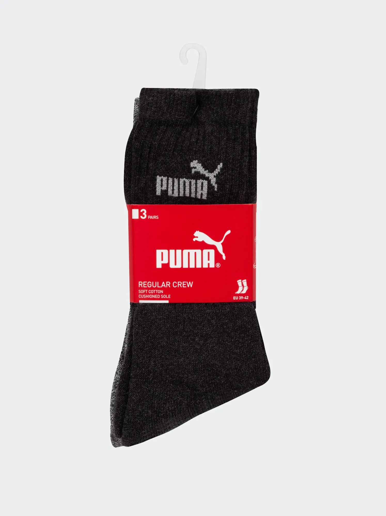 Set di 3 paia di calzini 'Puma' - GRIGIO