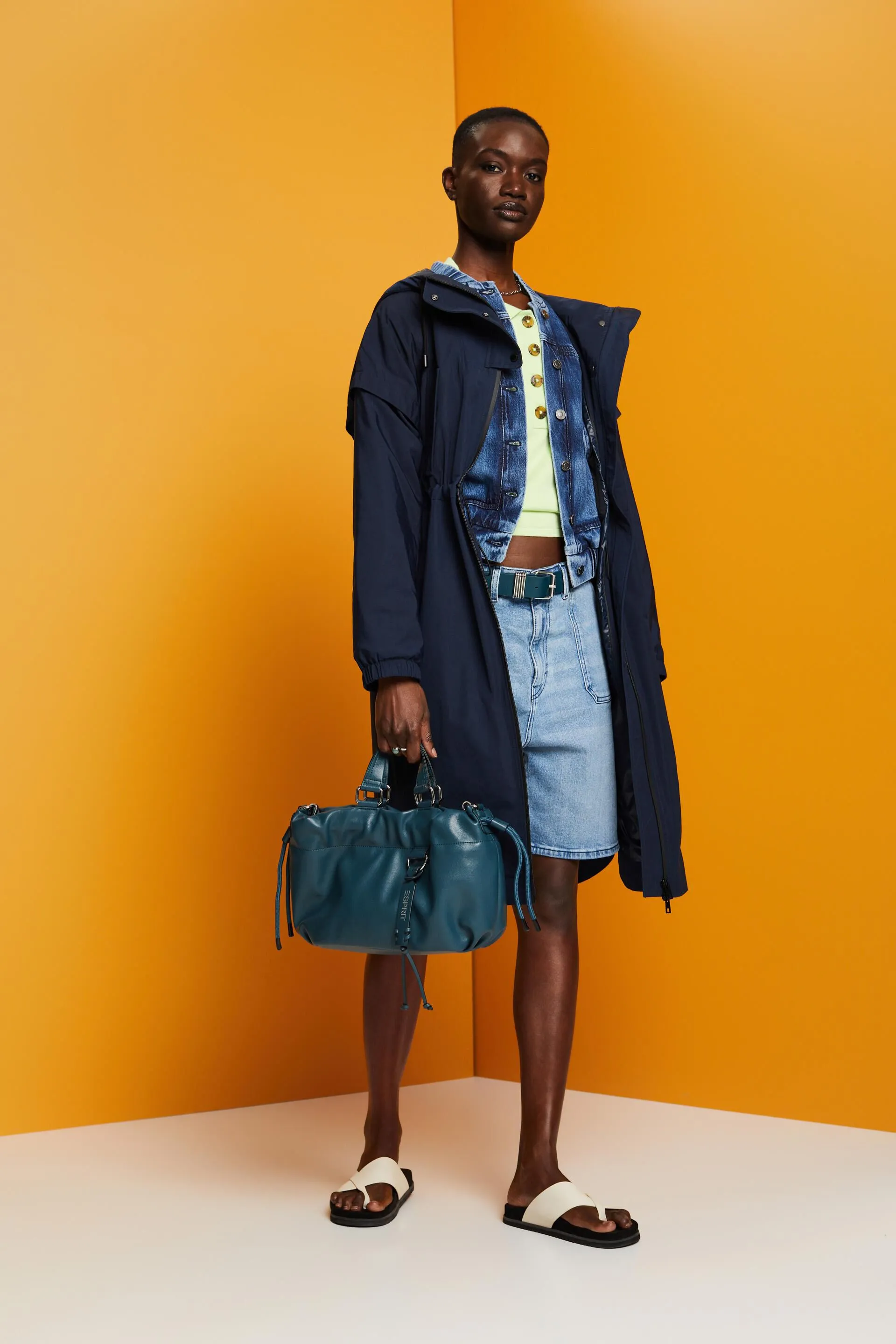 Shorts di jeans a vita alta