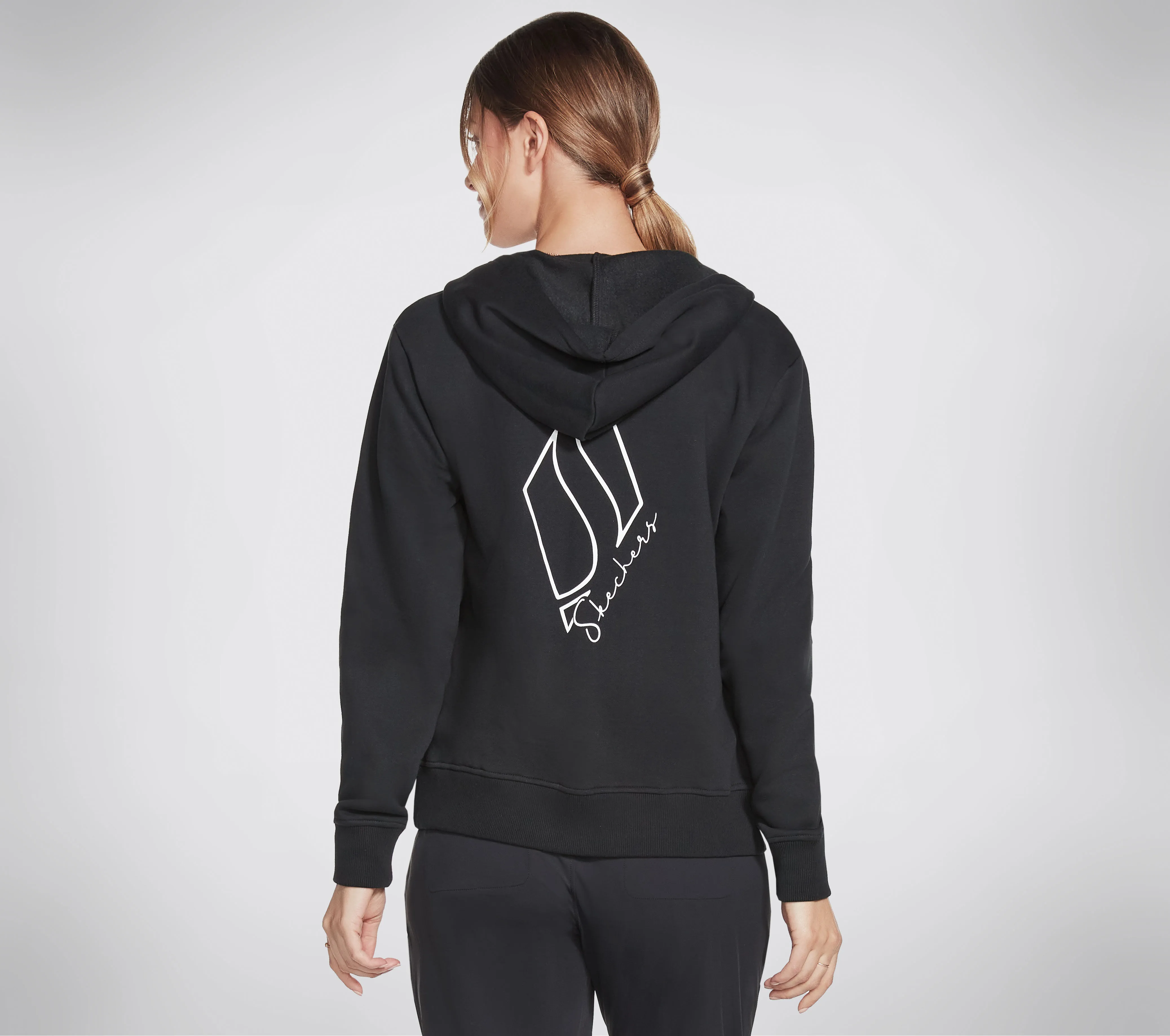 Skechers Apparel Diamond Crown Front Zip Hoodie