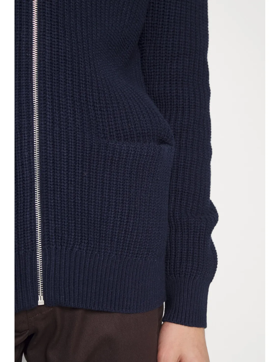 SLHJORDY LS KNIT ZIP CARDIGAN W