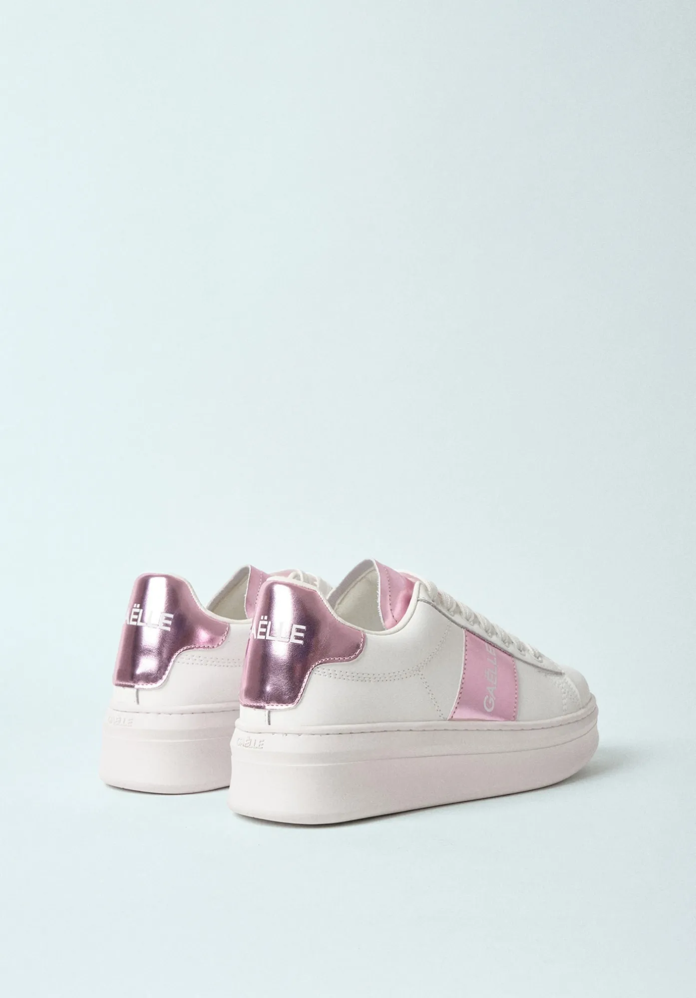 SNEAKERS ADDICT INSERTO TESSUTO IN ACTION LEATHER LAMINATO - Gaëlle Paris