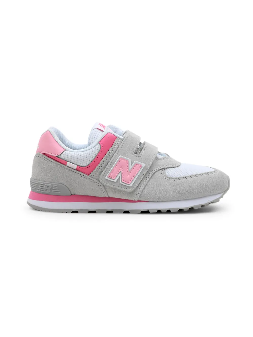 Sneakers basse bambino 574 Velcro Grigio