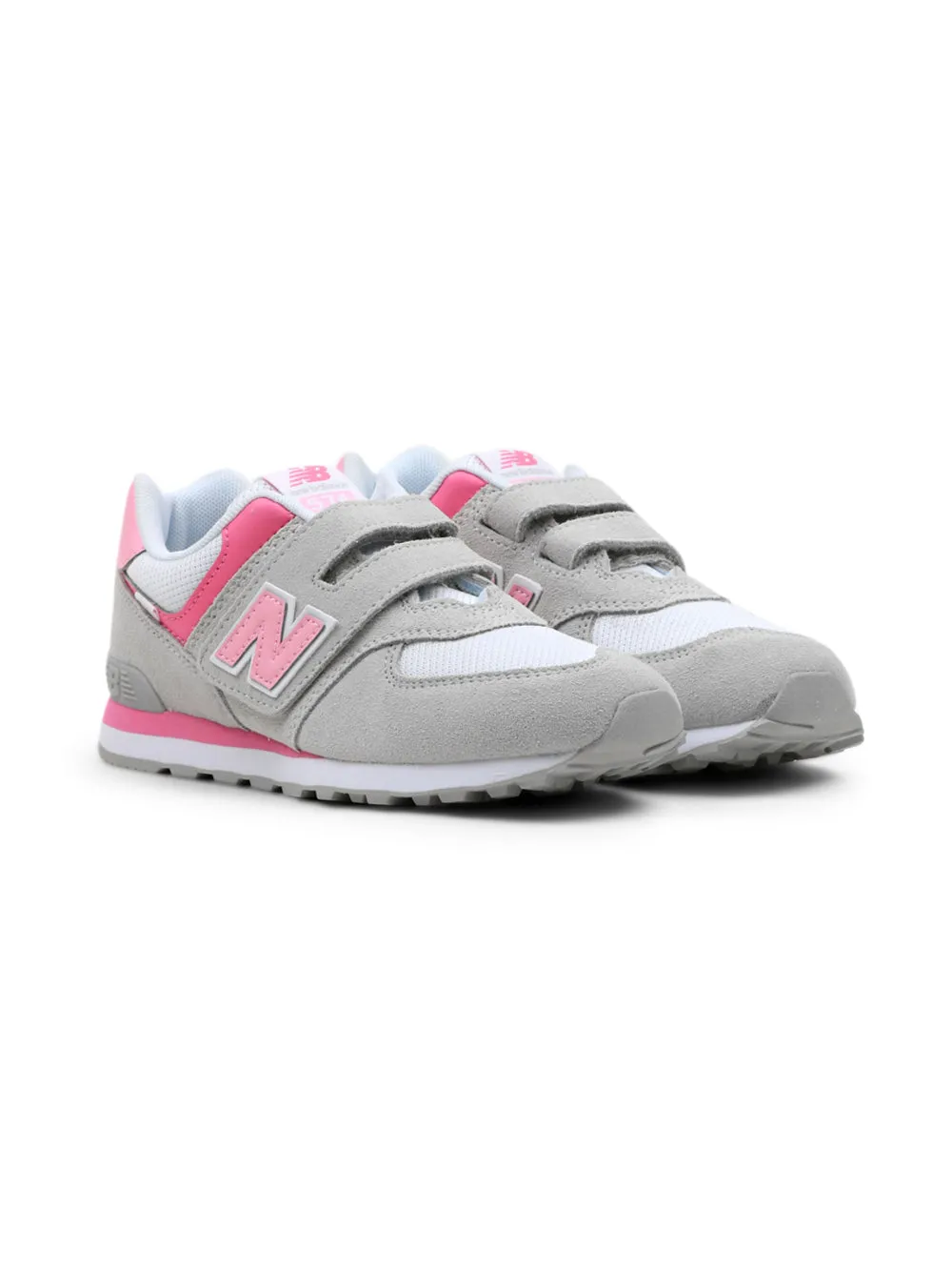 Sneakers basse bambino 574 Velcro Grigio