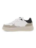 Sneakers John Richmond DOLCE E GABBANA in pelle e camoscio bianco e avorio