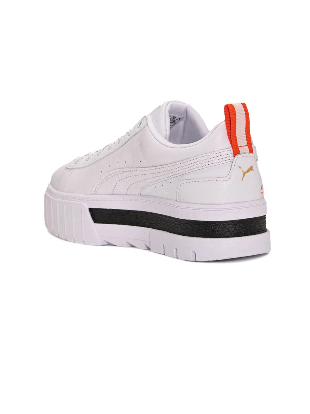 Sneakers Platform PUMA Donna Mayze Lth x Ushuaia,Puma White-Puma Bianco