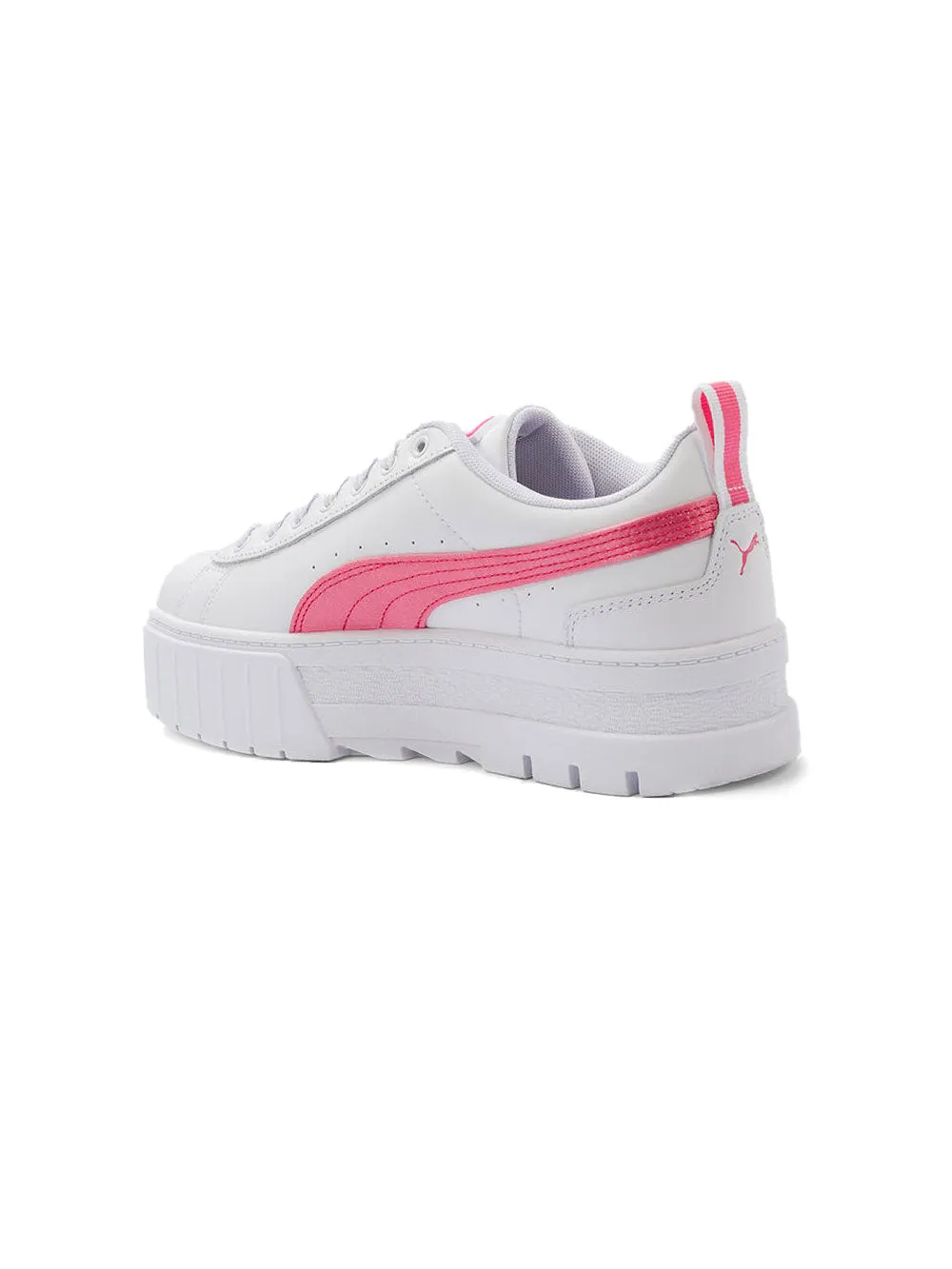 Sneakers Platform PUMA Donna Mayze Silky Wns,PUMA White-Sunset P Bianco