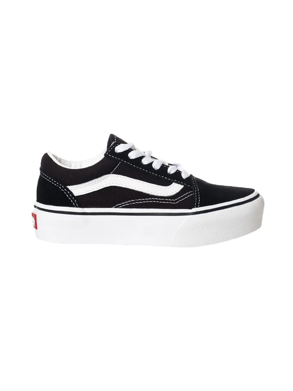 Sneakers Platform VANS Bambino UY OLD SKOOL PLATFORM BLACK/TRUE WH Nero