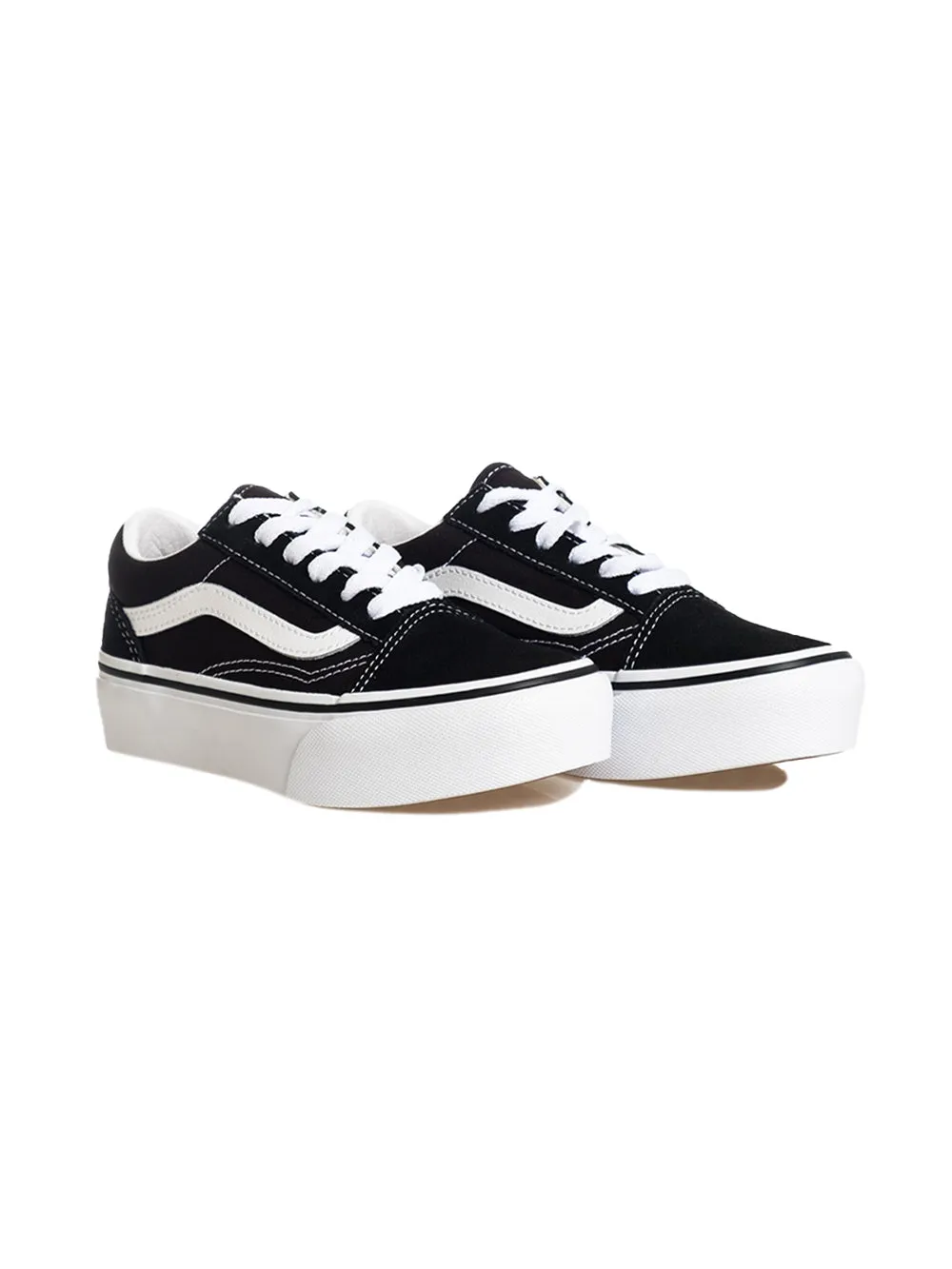 Sneakers Platform VANS Bambino UY OLD SKOOL PLATFORM BLACK/TRUE WH Nero
