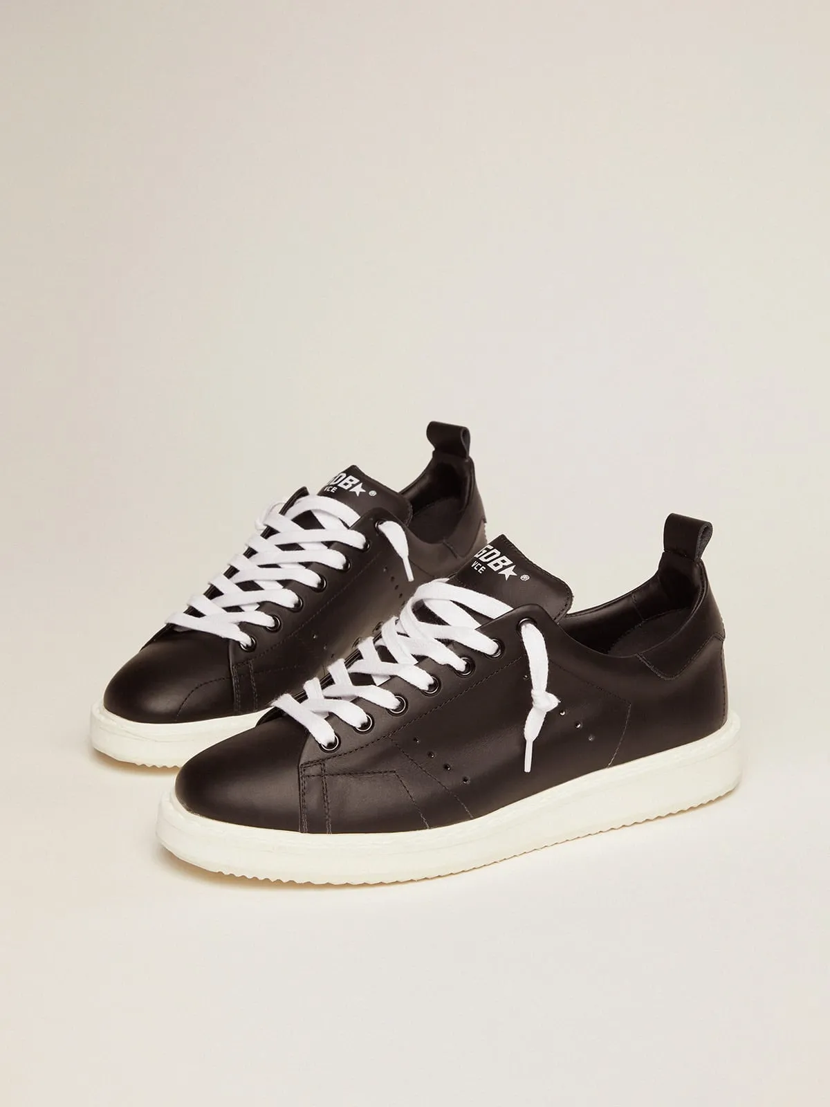 Sneakers Starter in pelle total black