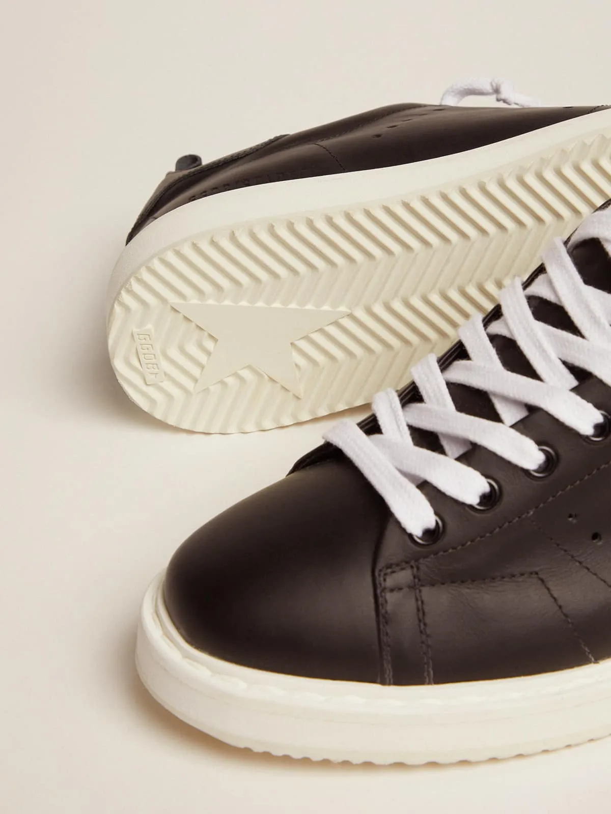 Sneakers Starter in pelle total black