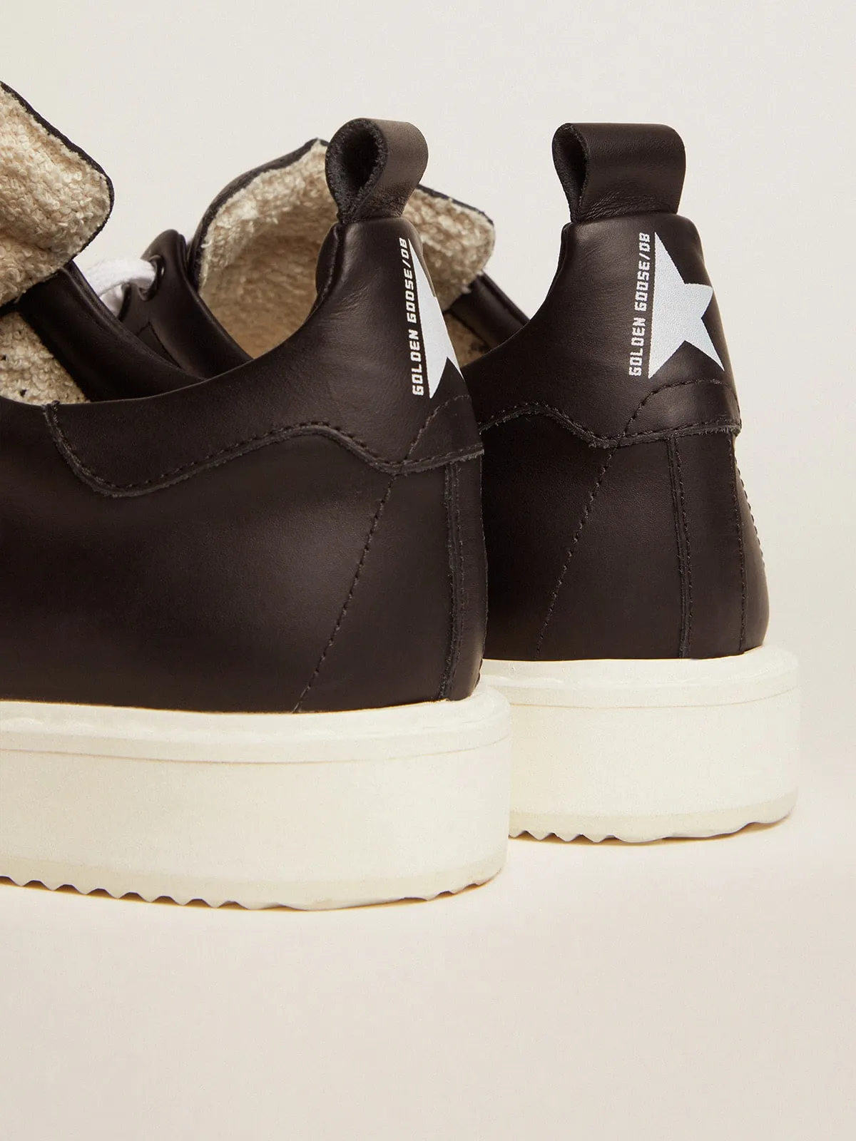 Sneakers Starter in pelle total black