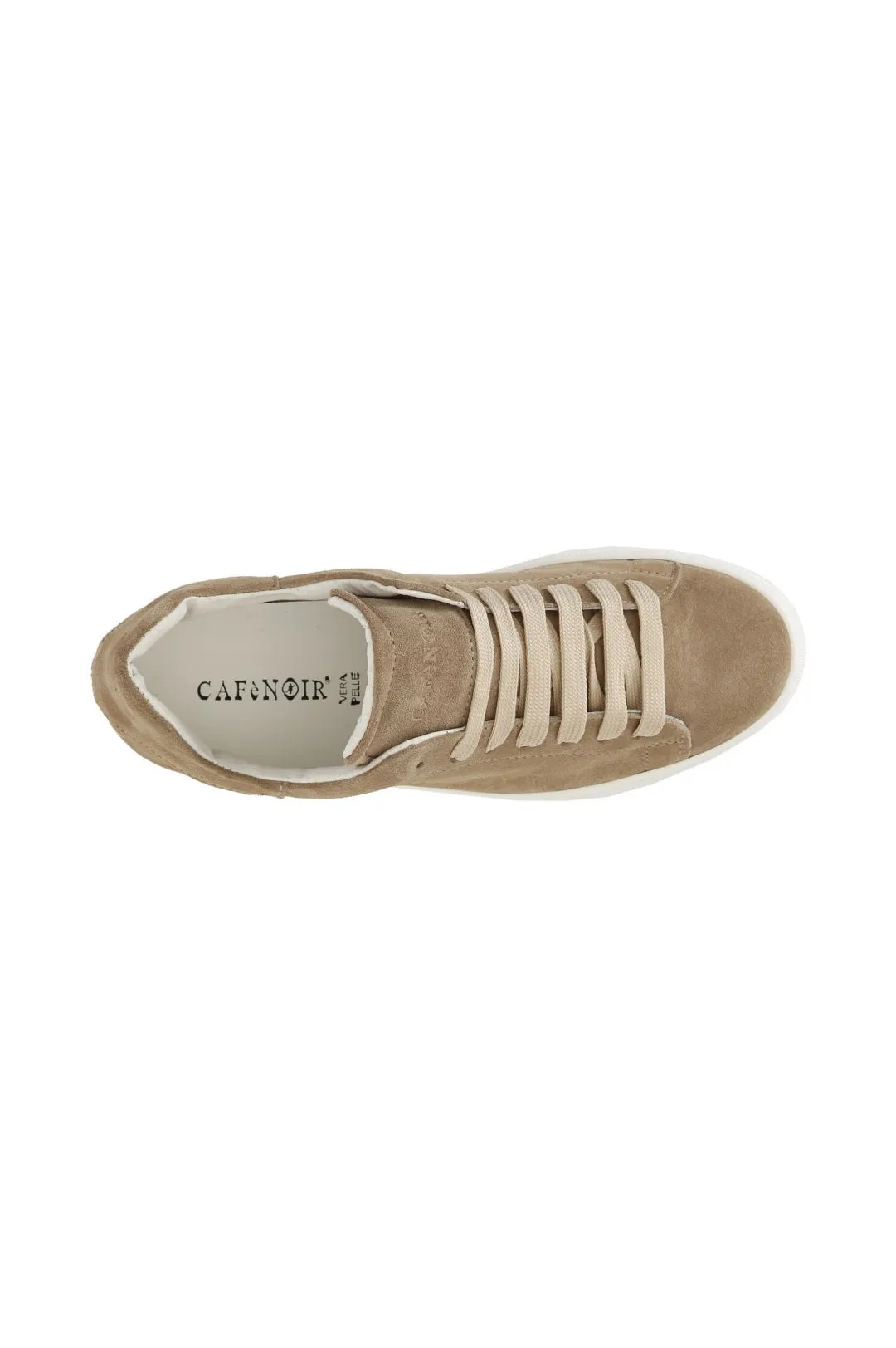 sneakers uomo in pelle scamosciata noce