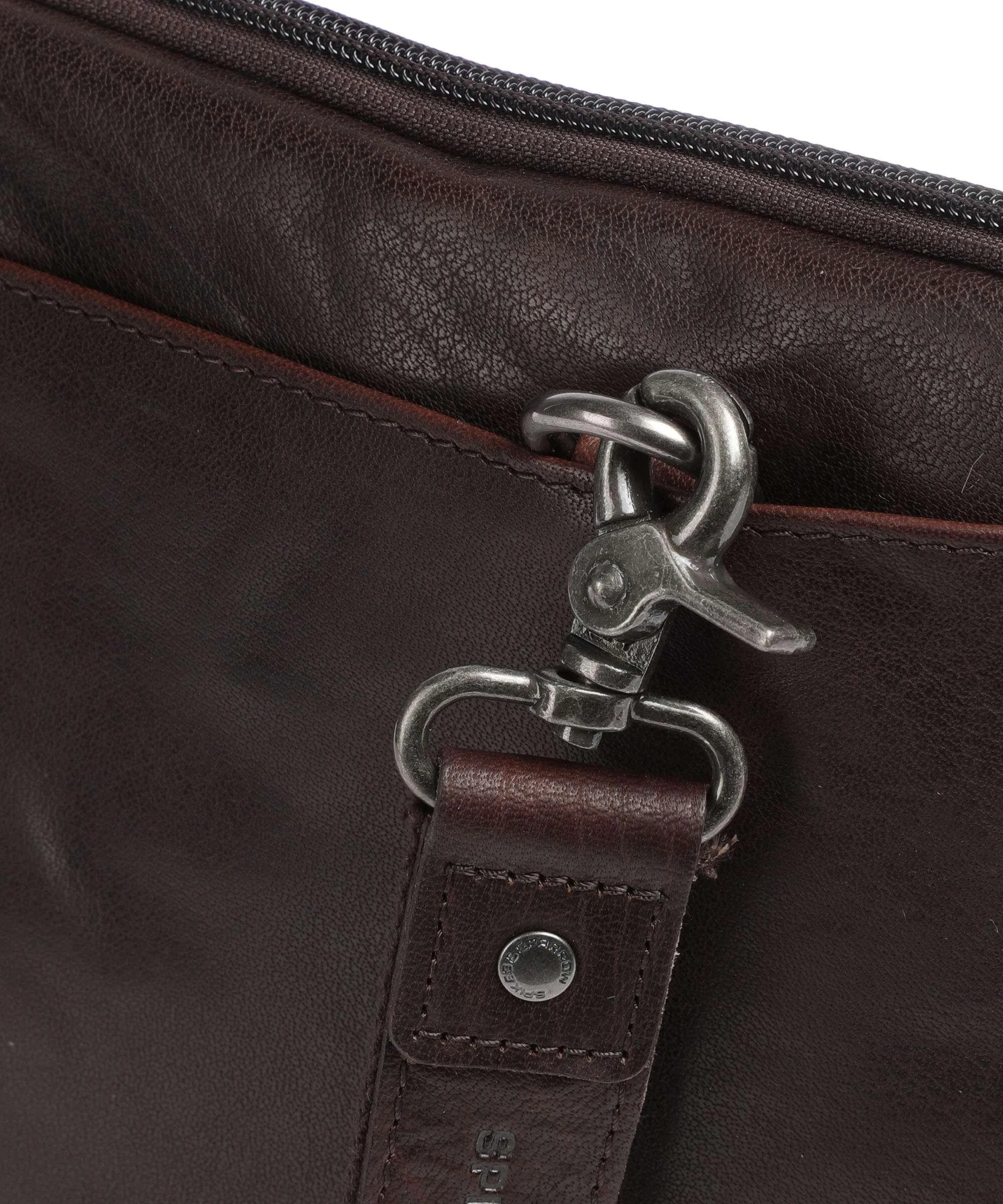  Spikes & Sparrow Bronco Borsa porta pc 15″ pelle a grana fine marrone scuro  