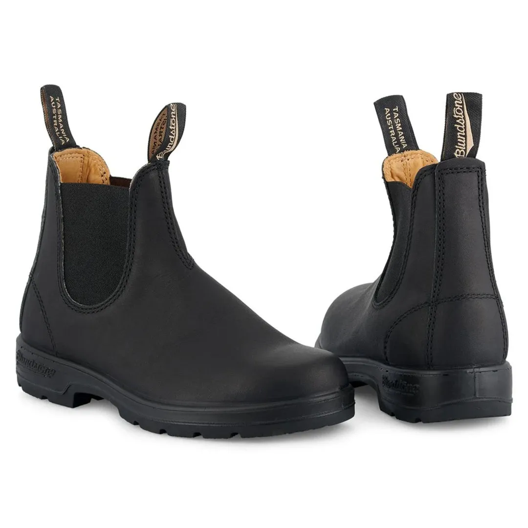 Stivaletti Unisex Blundstone 558 Vera Pelle Nera Stile Chelsea Classico