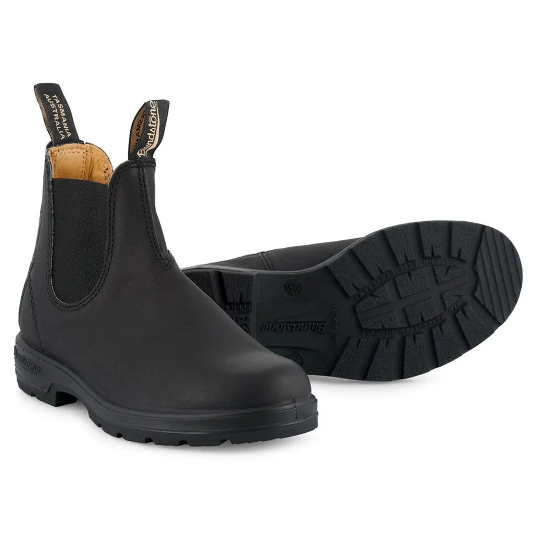 Stivaletti Unisex Blundstone 558 Vera Pelle Nera Stile Chelsea Classico