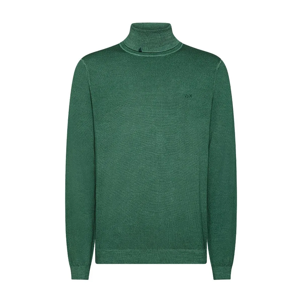      SUN 68 MAGLIONE DOLCEVITA IN LANA VINTAGE PLAIN  