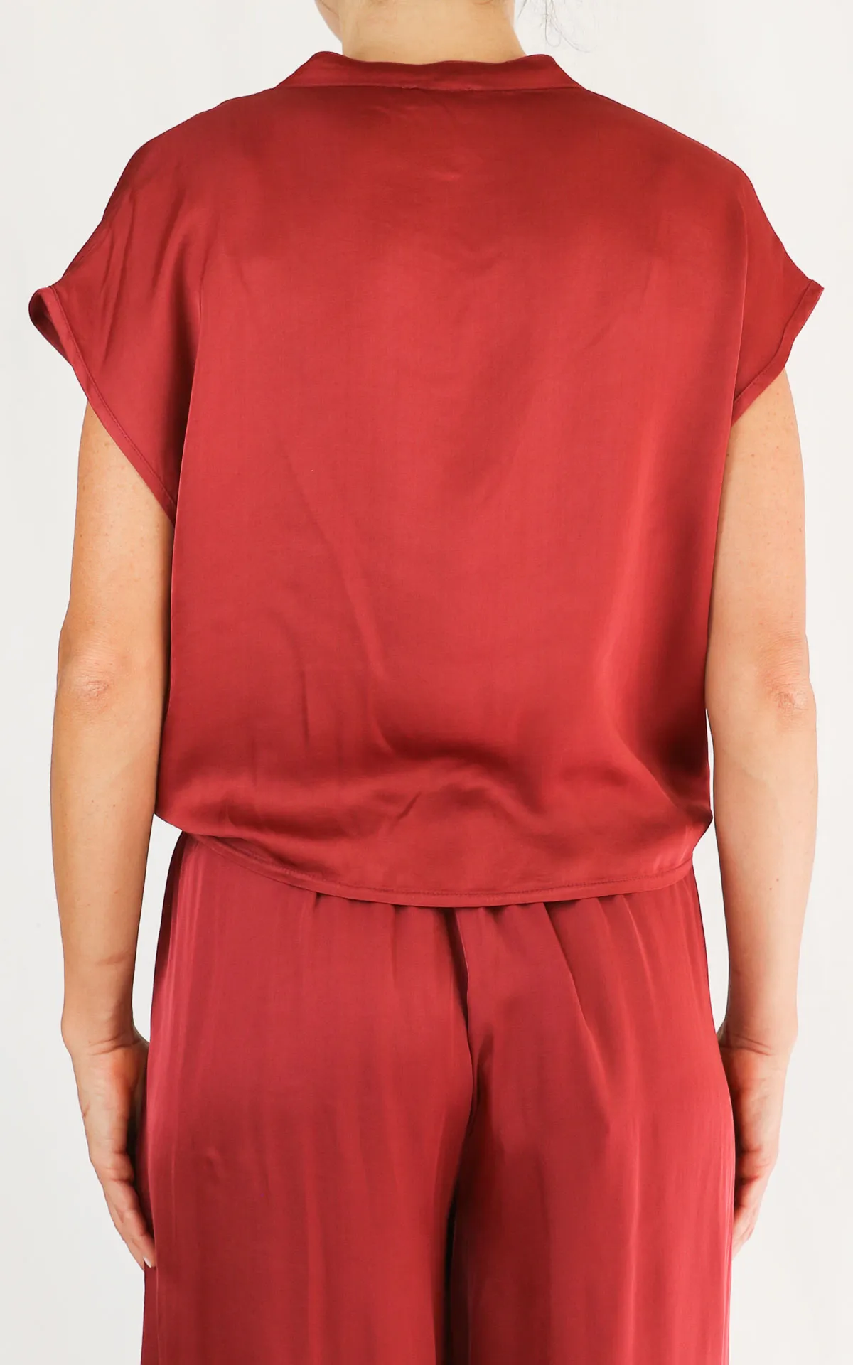 SUSYMIX – CAMICIA CON NODO- ROSSO INDIA